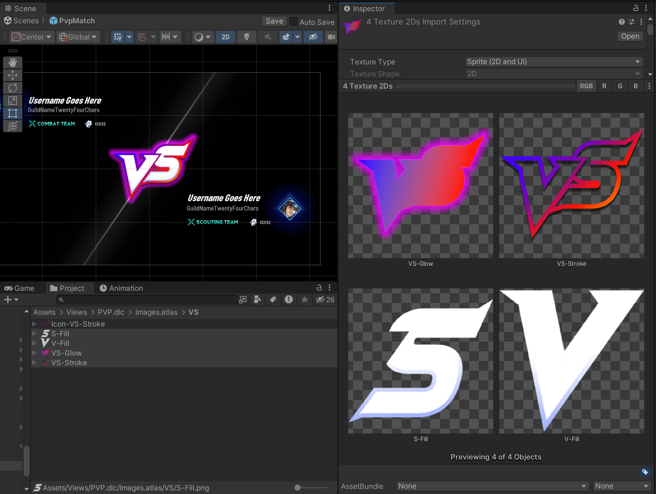 Custom fonts and glow sprites.