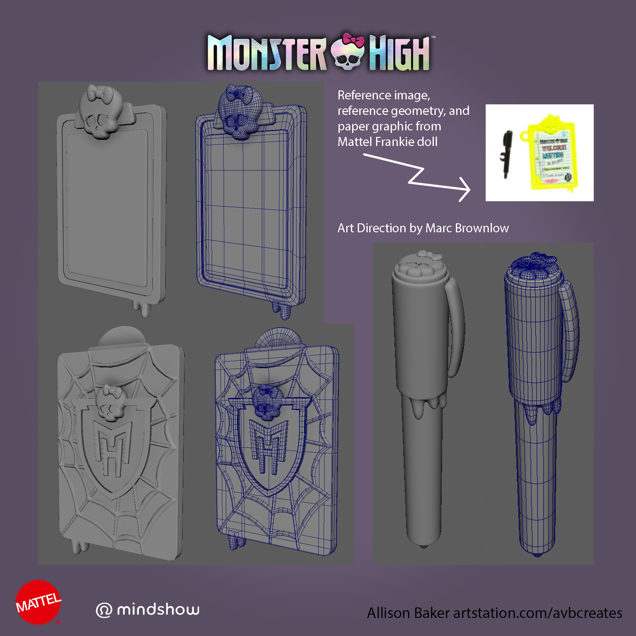 Wireframe and reference image