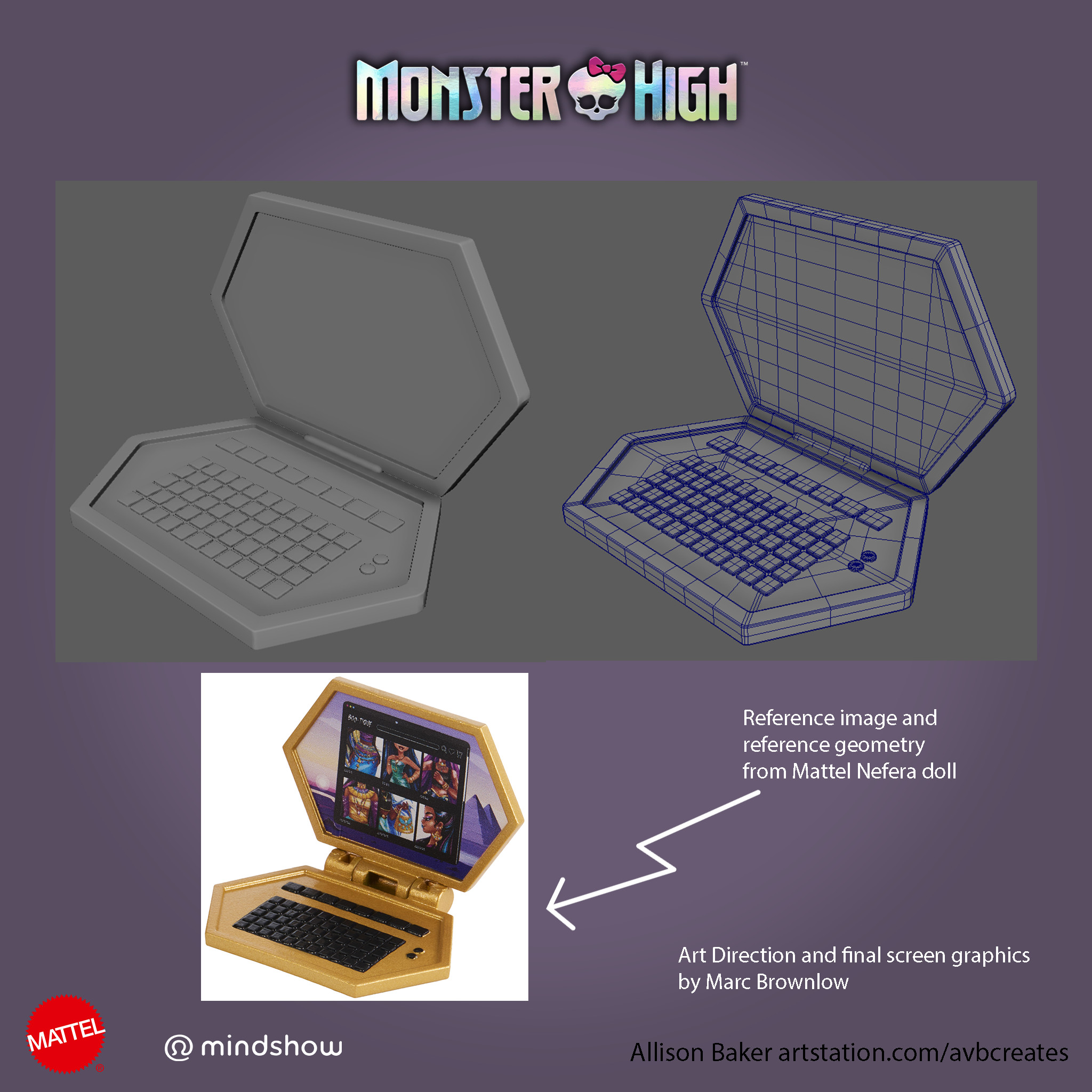 Wireframe and reference image