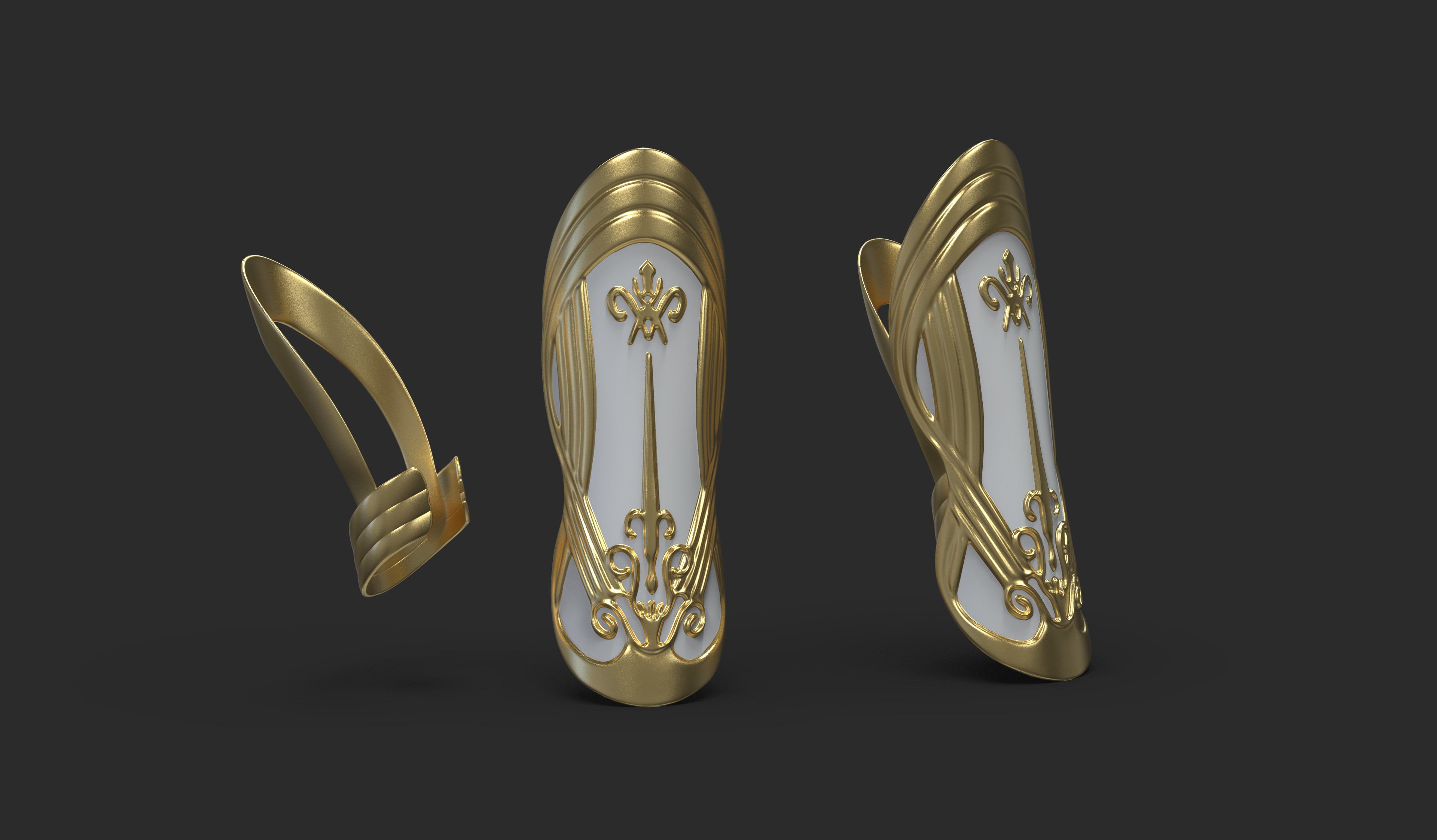 2 piece arm bracers