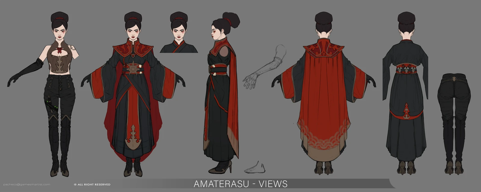 Yokai Avengers - Amaterasu (character design)