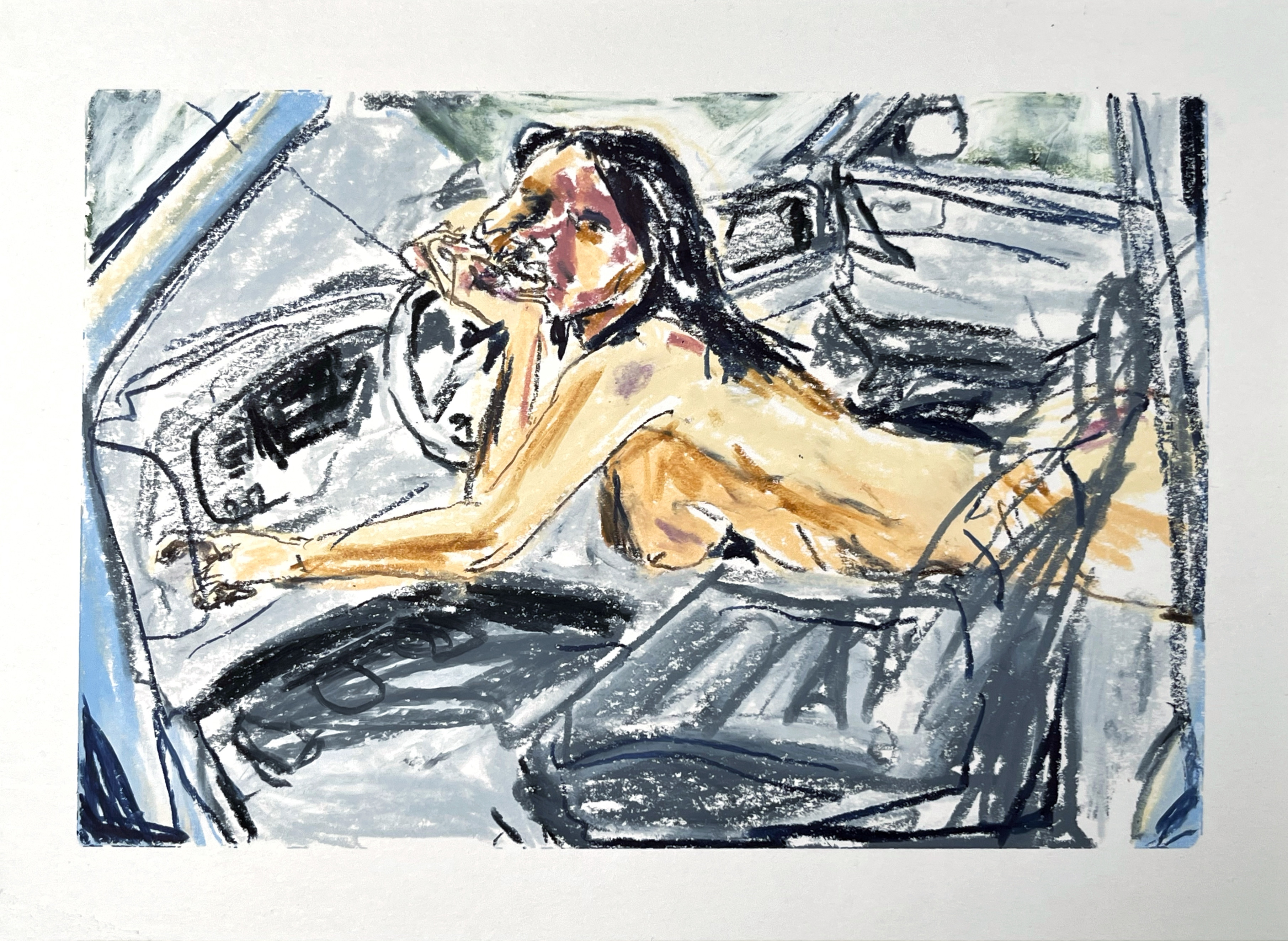 Untitled- 25x18 cm- Crayons on paper, 2025