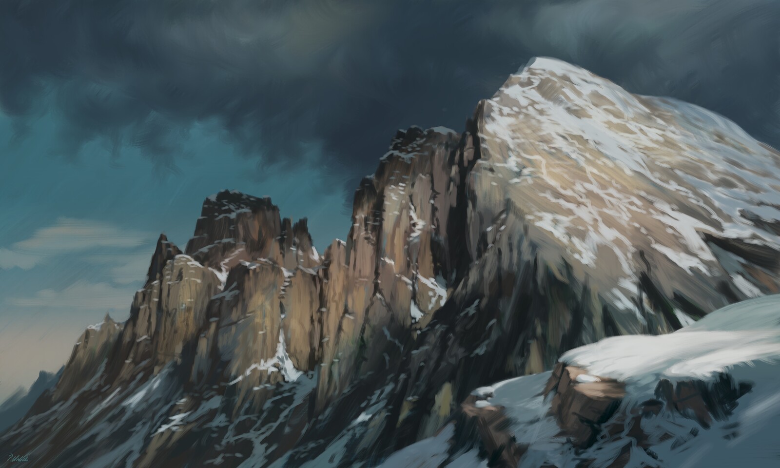 Snowy mountain