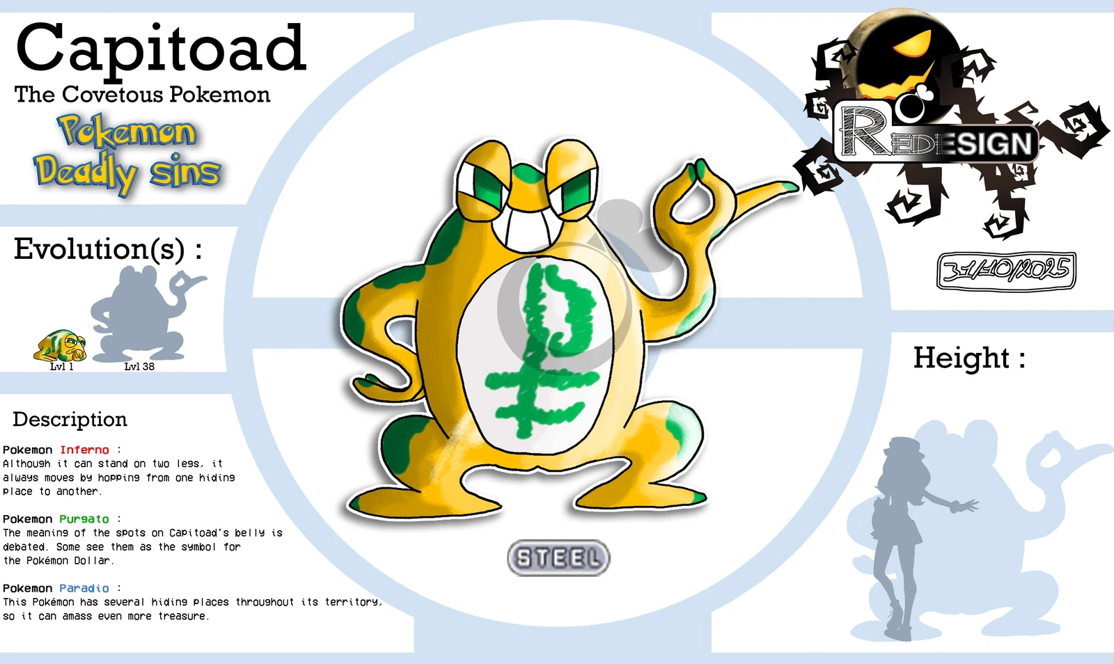 Greed - Capitoad, the Covetous Pokemon