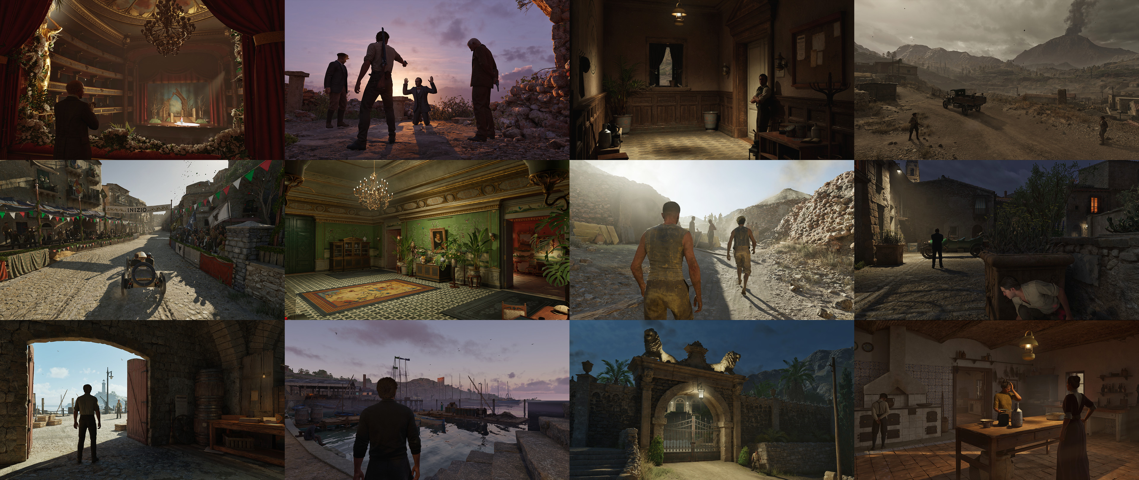 In Mafia: the Old Country I focused on gameplay lighting: guiding players, maintaining clarity in complex scenarios and taming Lumen noise with bespoke solutions. 

Huge thanks to my lighting lead, peers, the environment team at Hangar 13 Brighton.