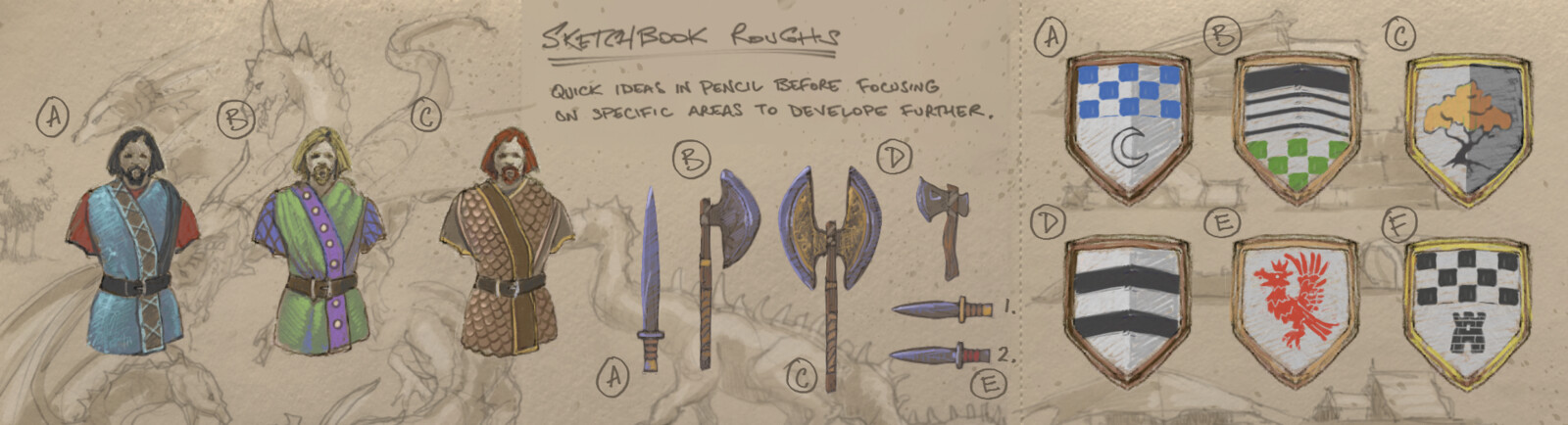 sketches with variants