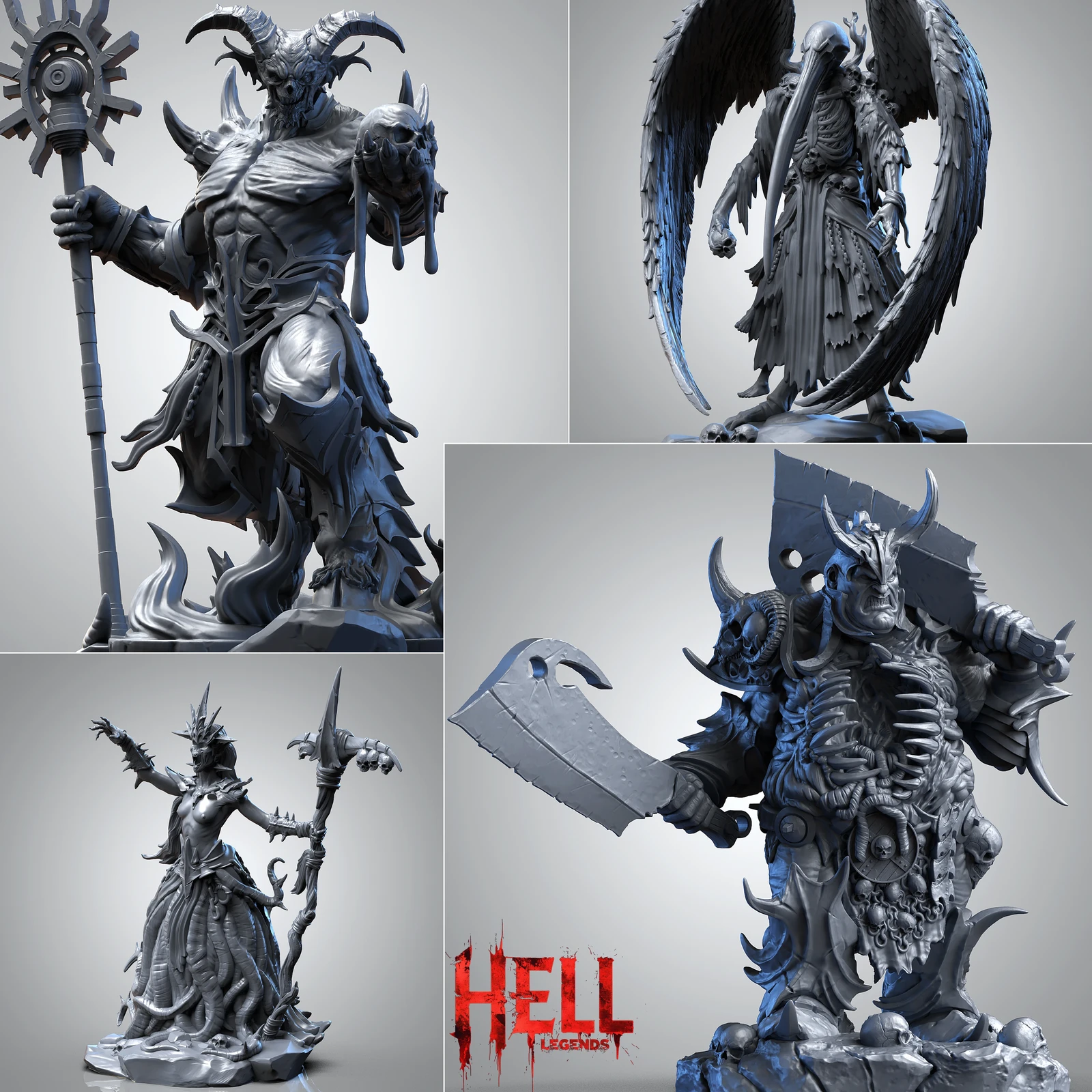 HELL: Legends - Large Bosses miniatures 