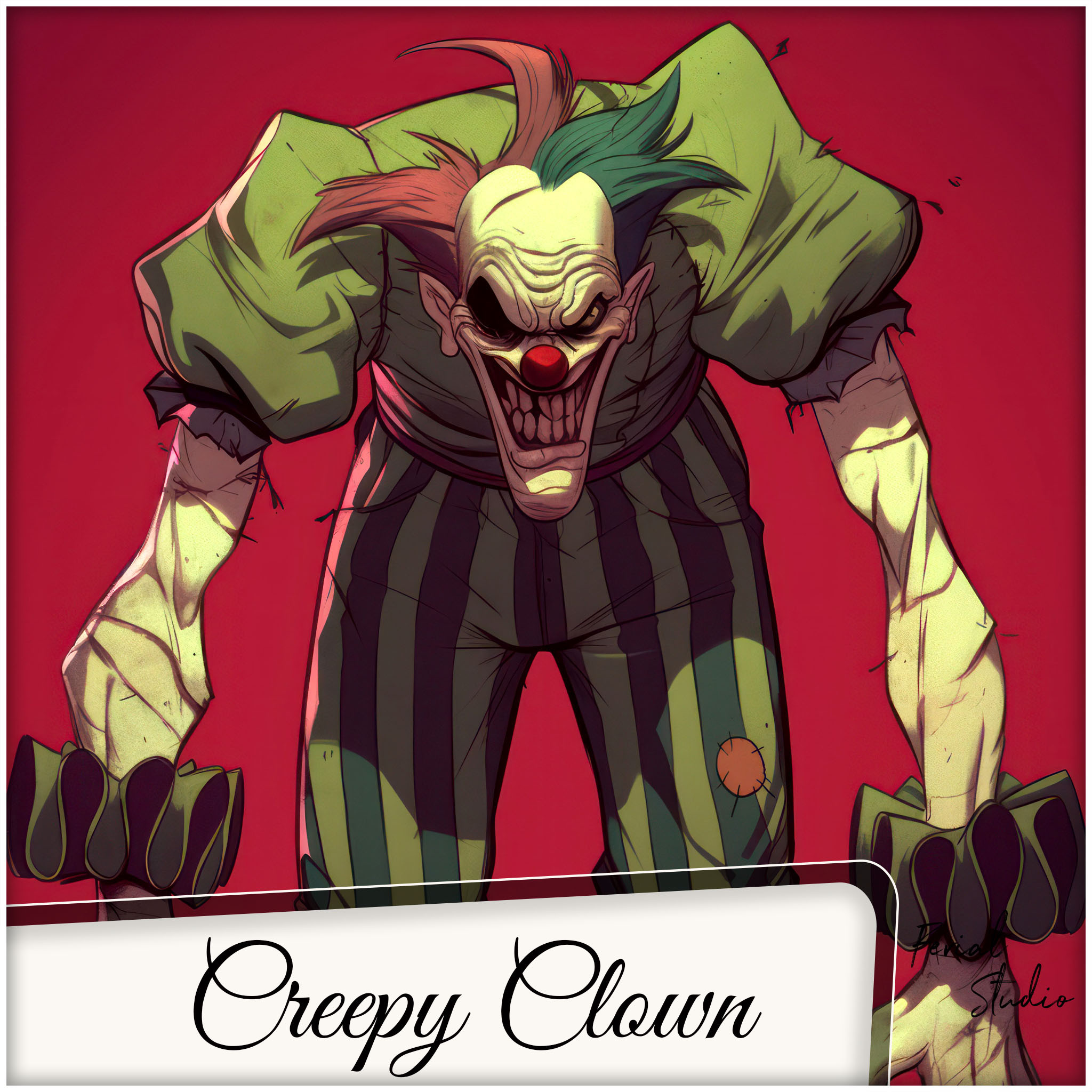 240 Creepy Clown - Cartoon Character Reference Image Pack v.355 |4K|
https://www.artstation.com/a/50826881