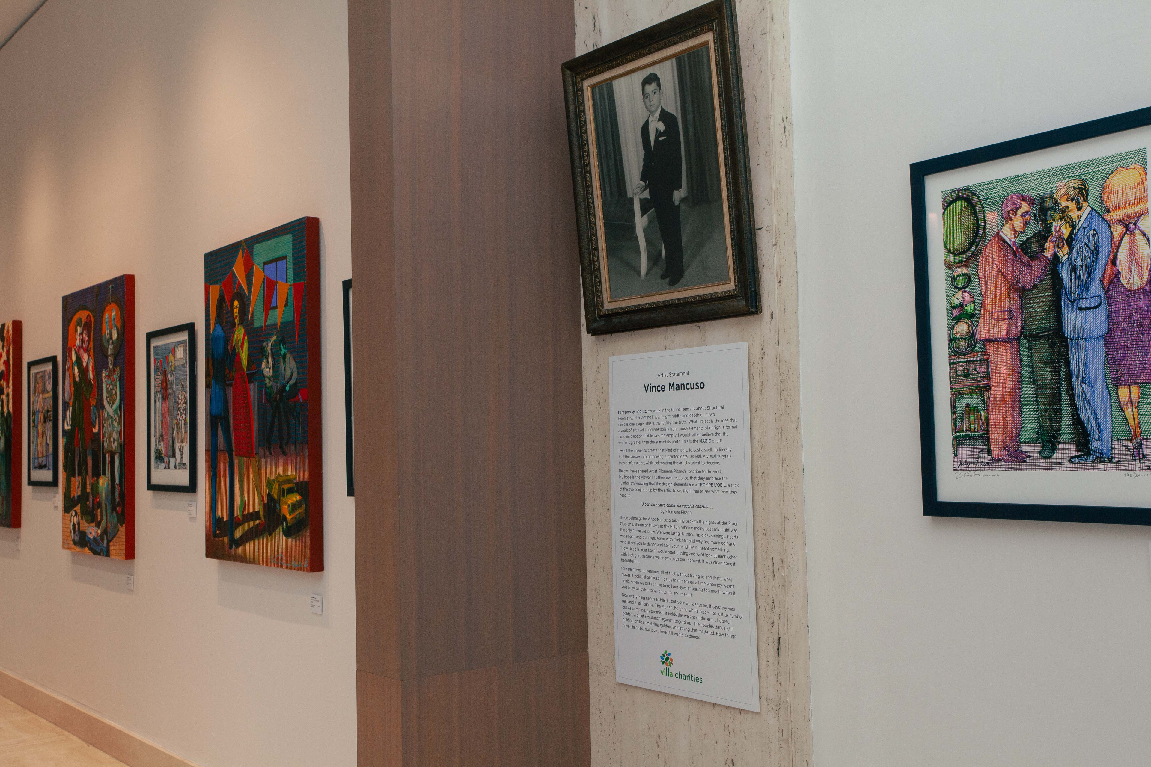 THE DANCE, solo show of paintings and drawings of Vince Mancuso at the Columbus Centre, Toronto, October 19th, 2025. Photos by Obi Ogbonna