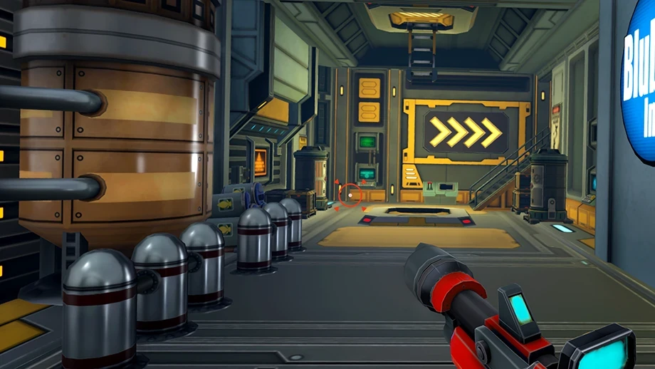 Robot Raiders environment I designed to set the style &amp; visual language for environments to follow.