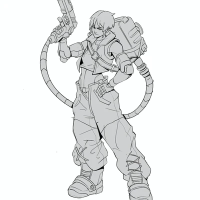 Warrior Sketch 3