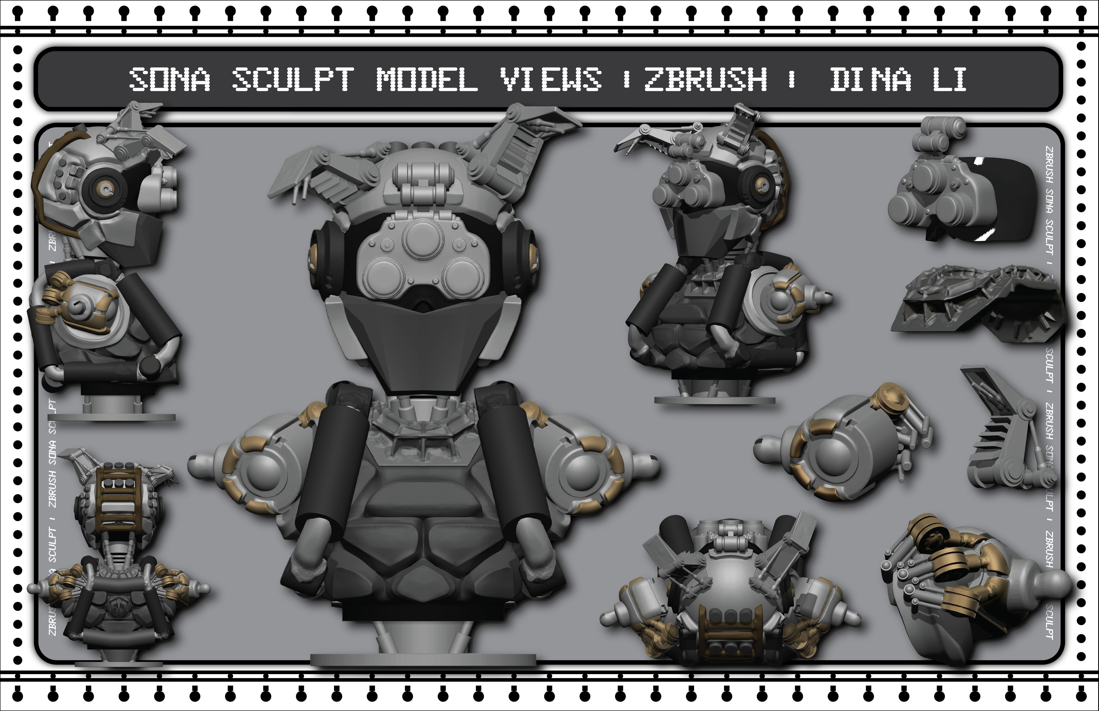 Sona Sculpt Model Views