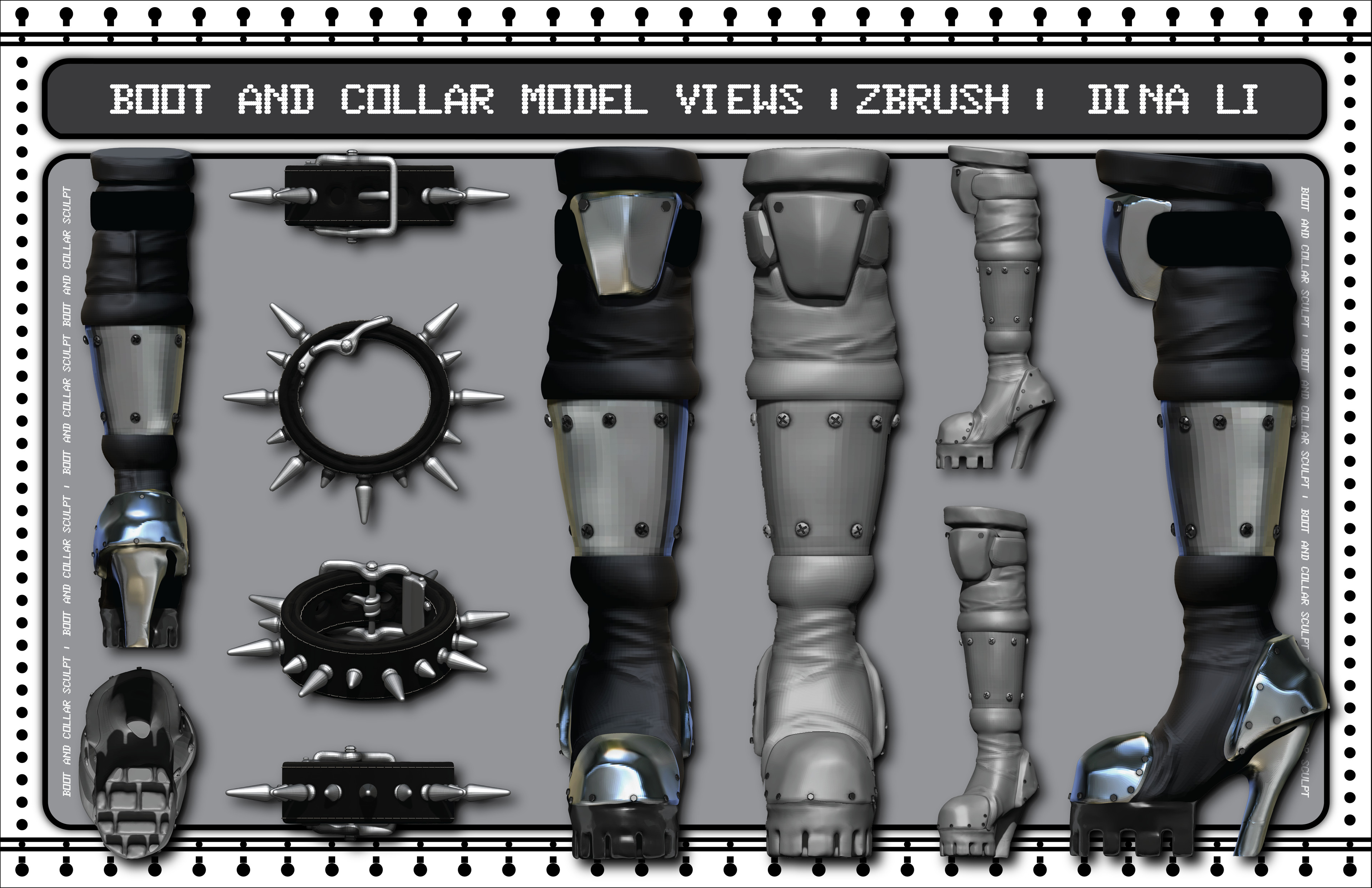 Boot and Collar Model Views