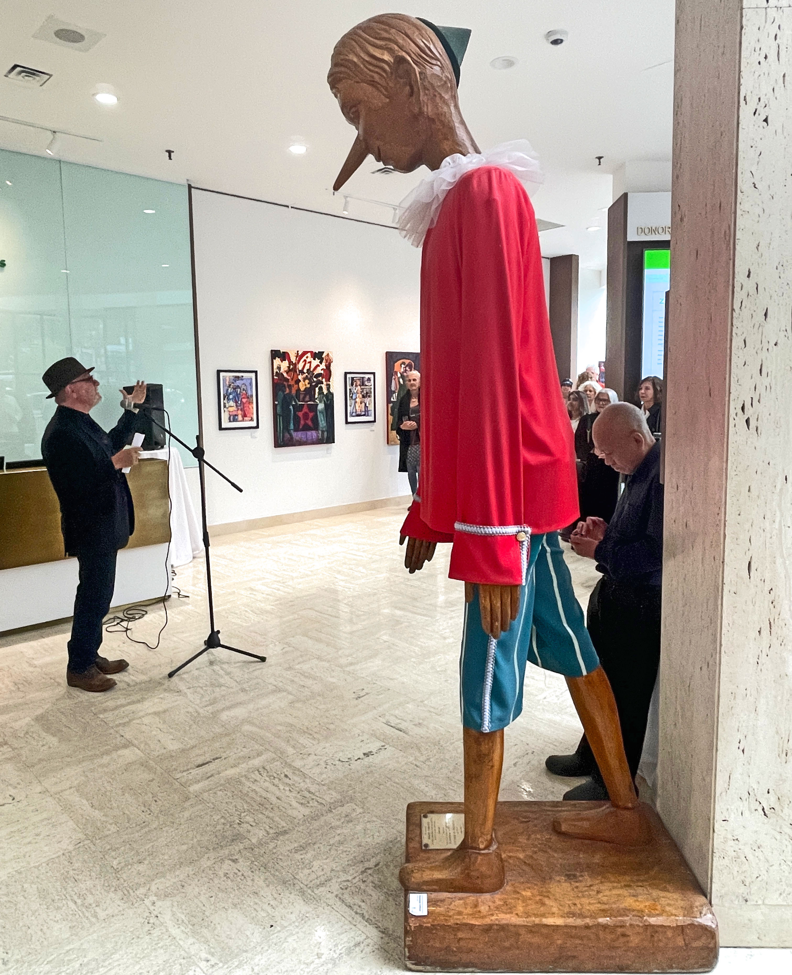 Even Pinocchio made it to the show. Thanks for the capture Luigi Ferrara!  