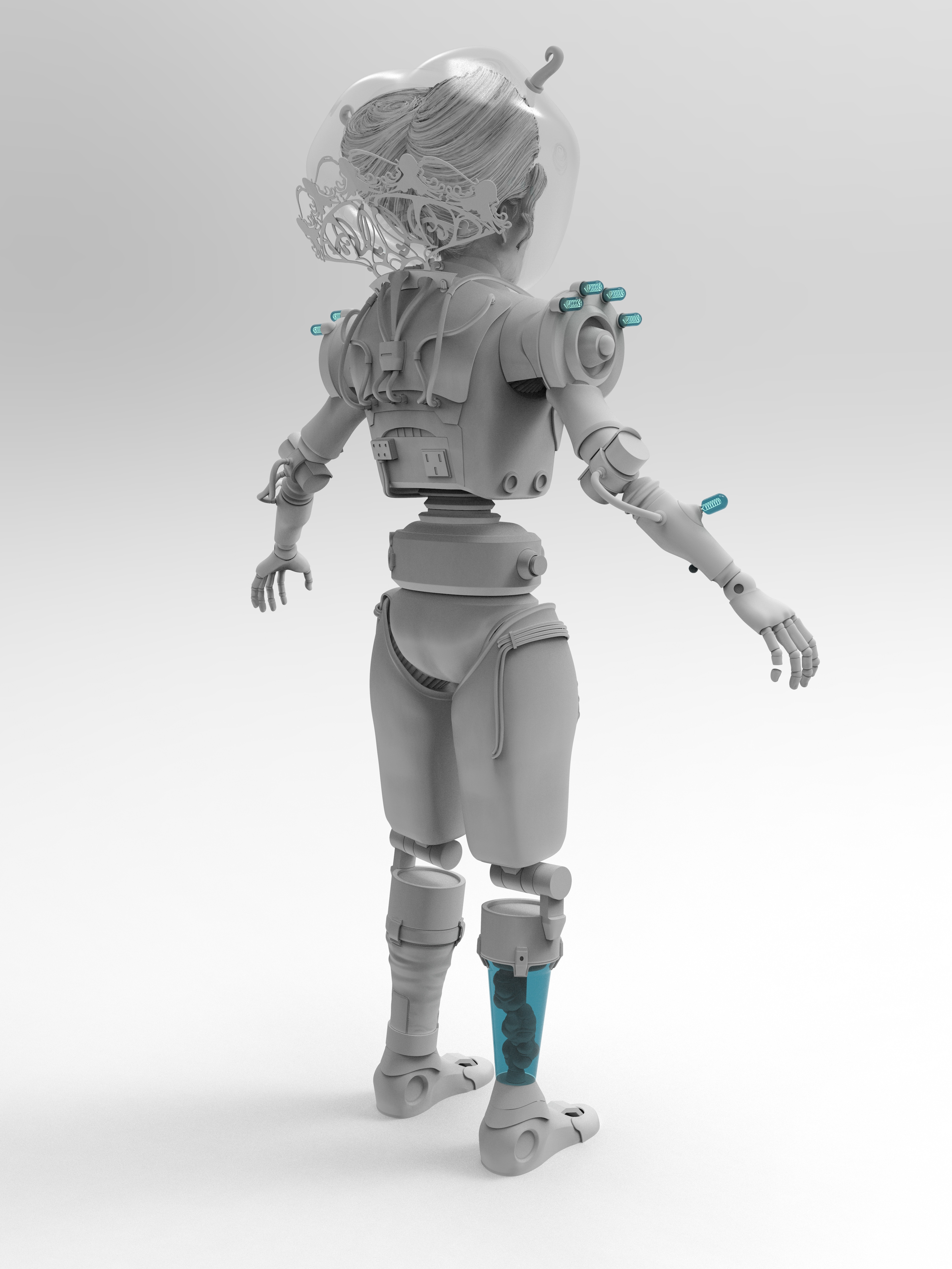 Auntie Cleo High Poly Rear Right