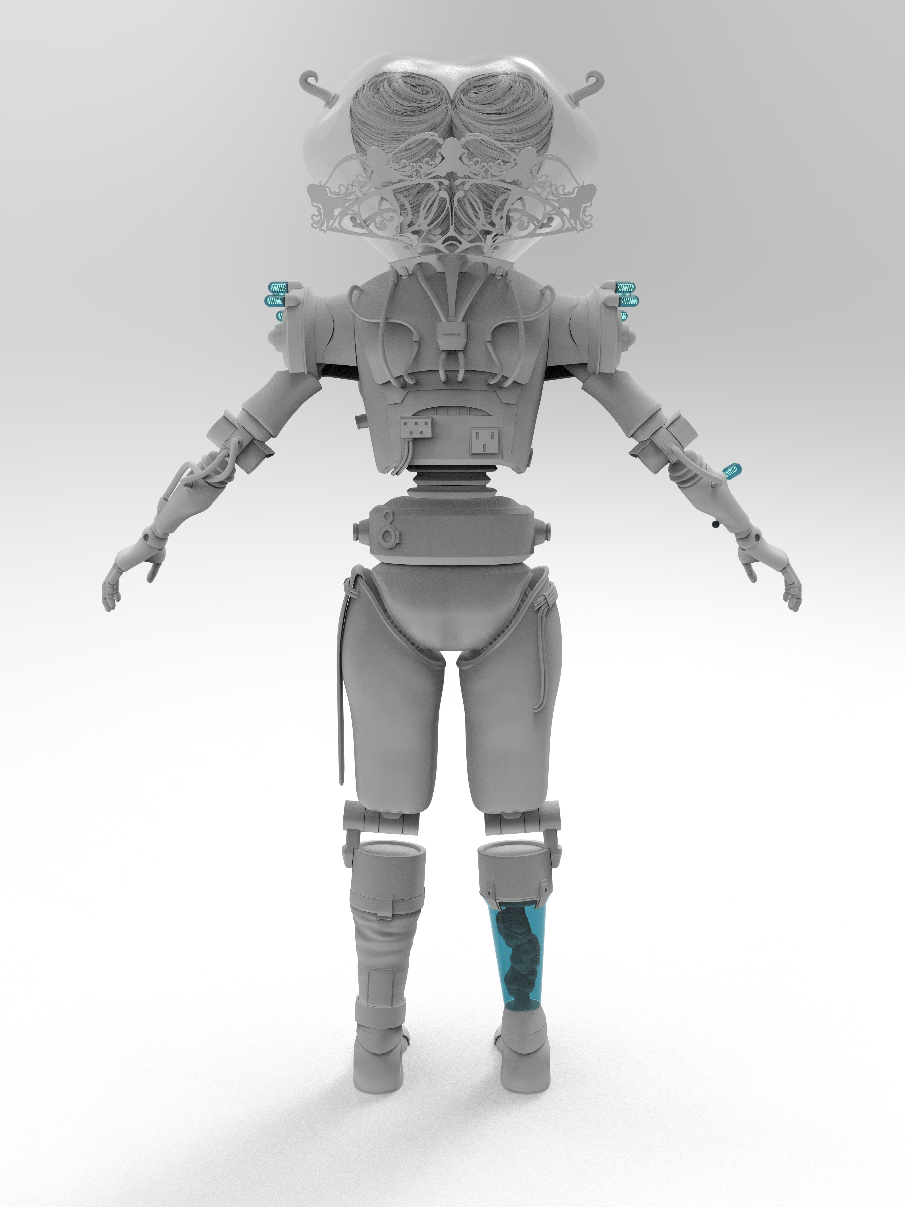 Auntie Cleo High Poly Rear 