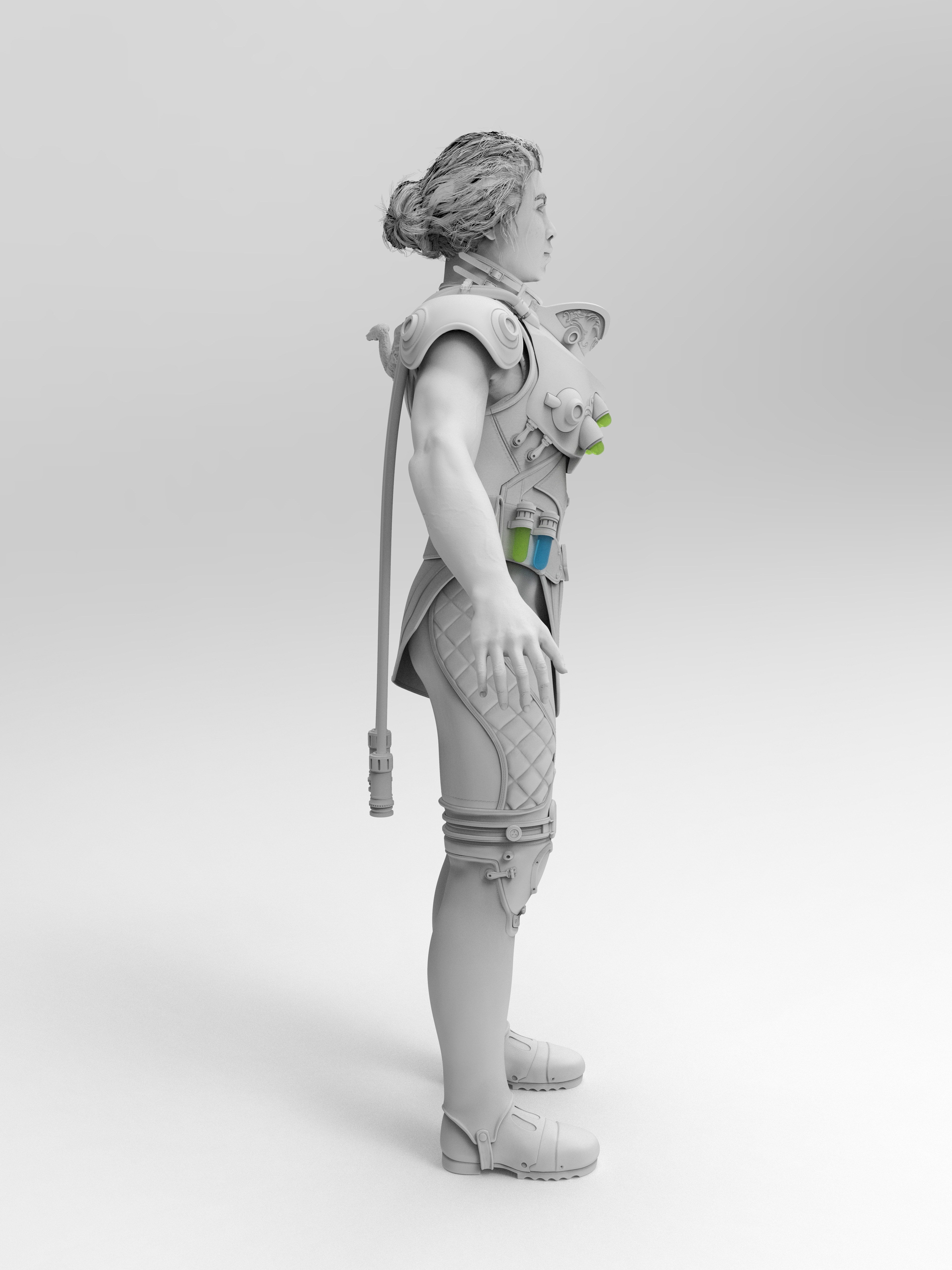 Inez High Poly Right