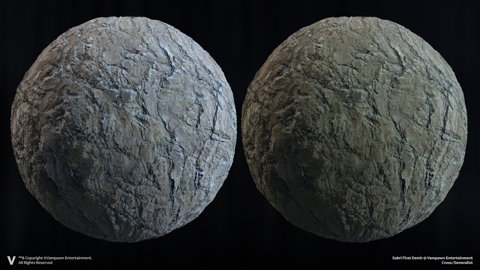 Some variant examples created by changing the Base Color maps of the structure generated using the Cement Height Map.