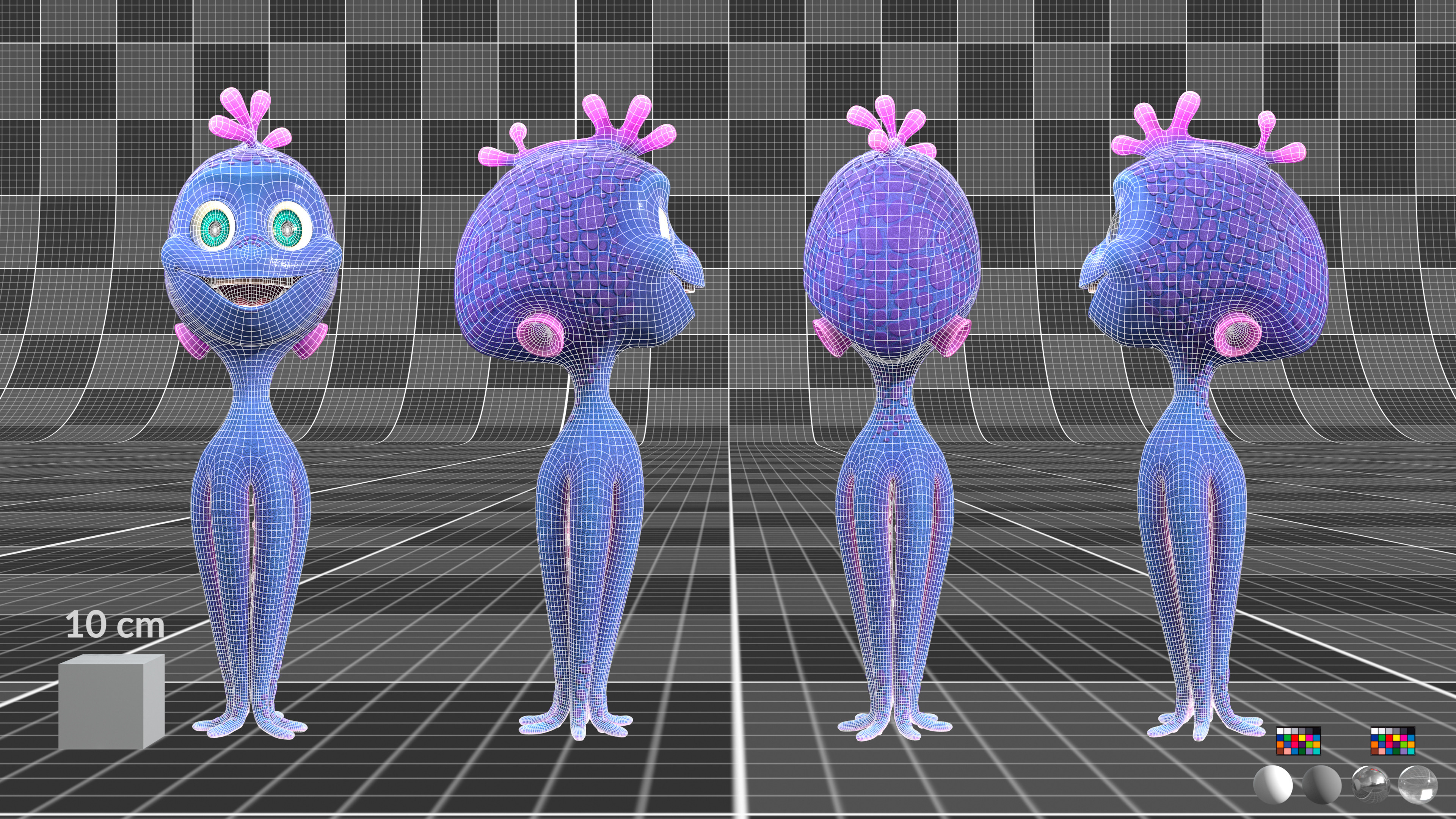 Snorri Pose 360 body wireframe blocking