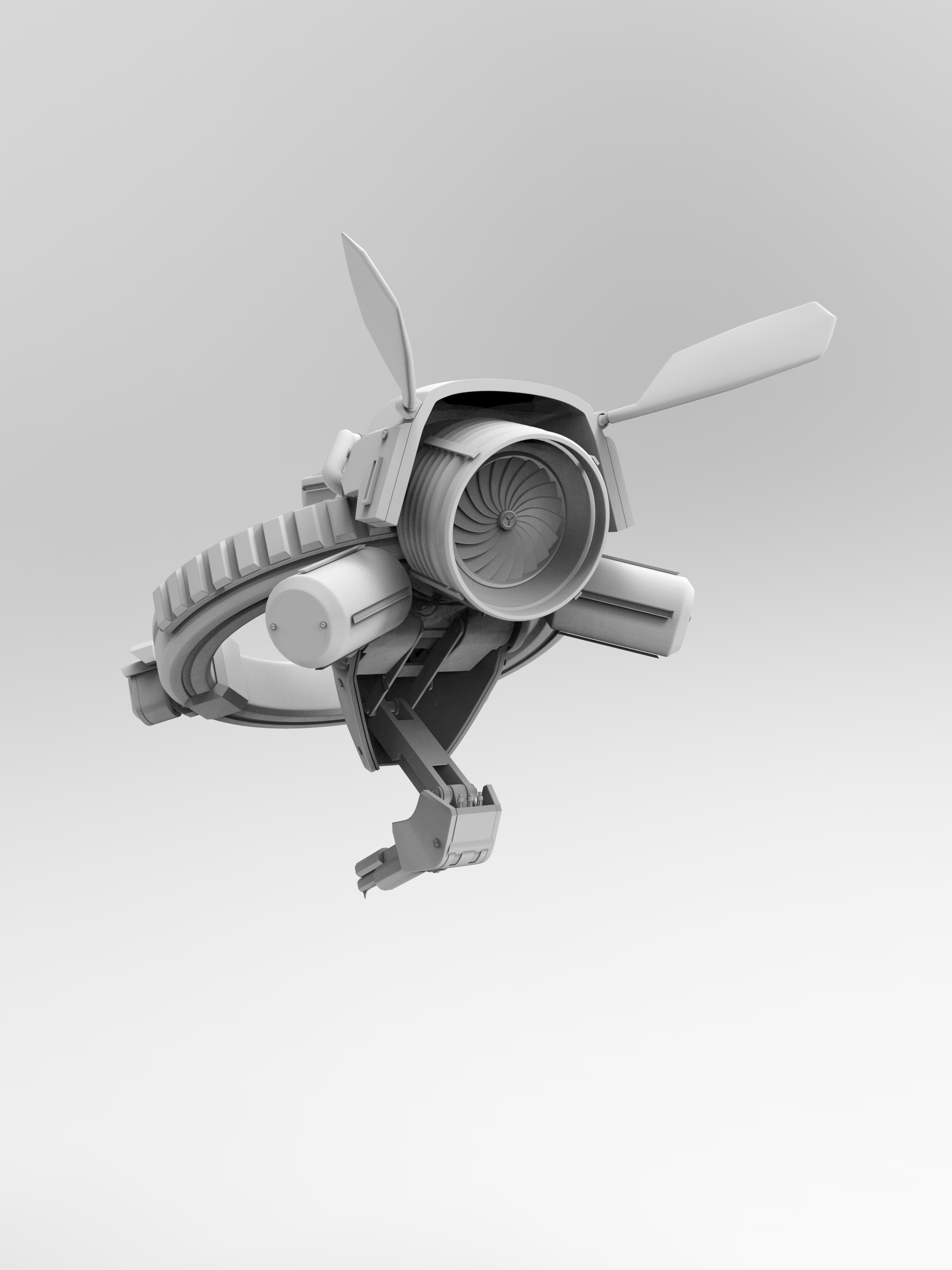 Dart Drone High Poly Rear Left