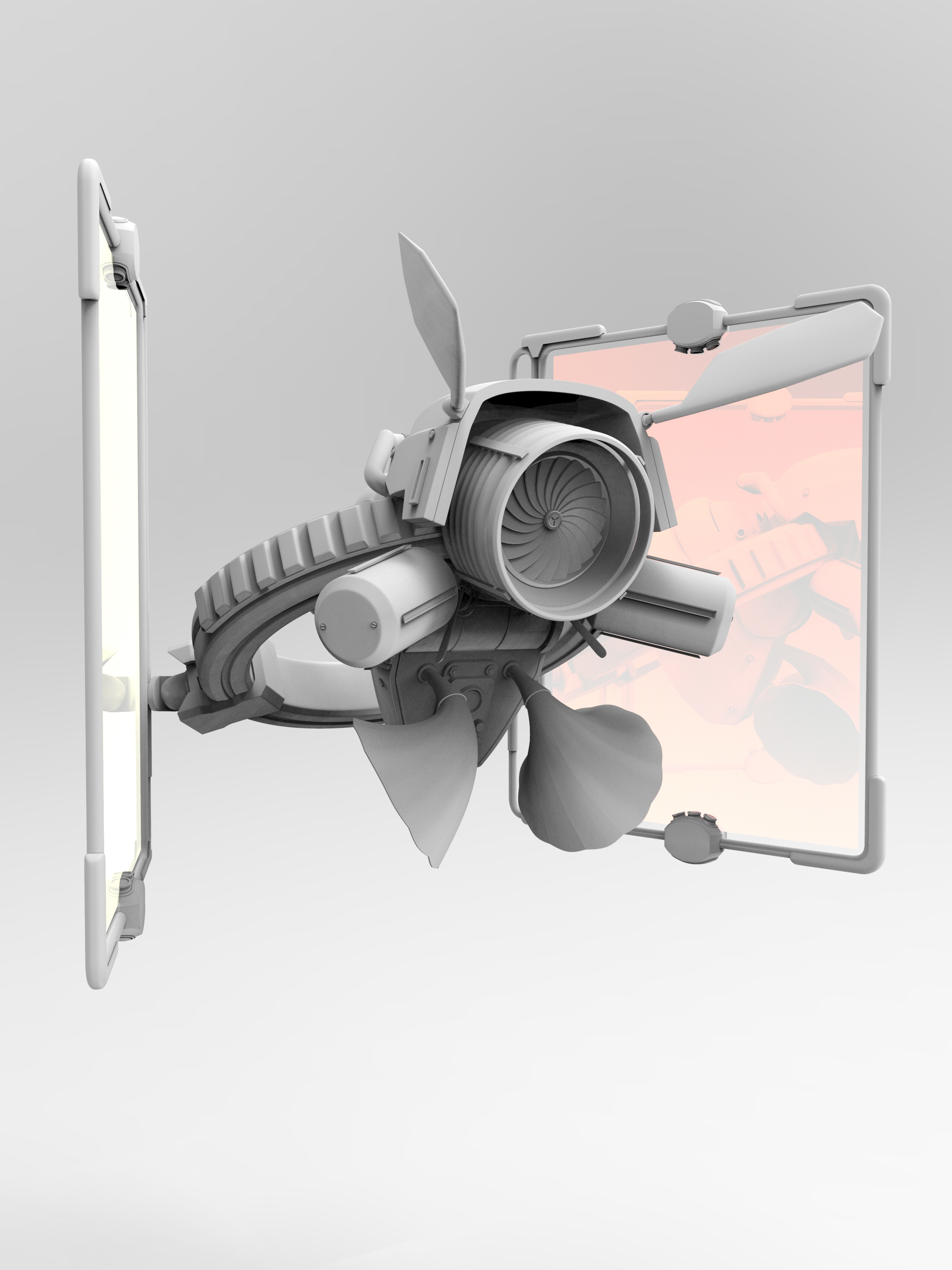 Ad Drone High Poly Rear Left