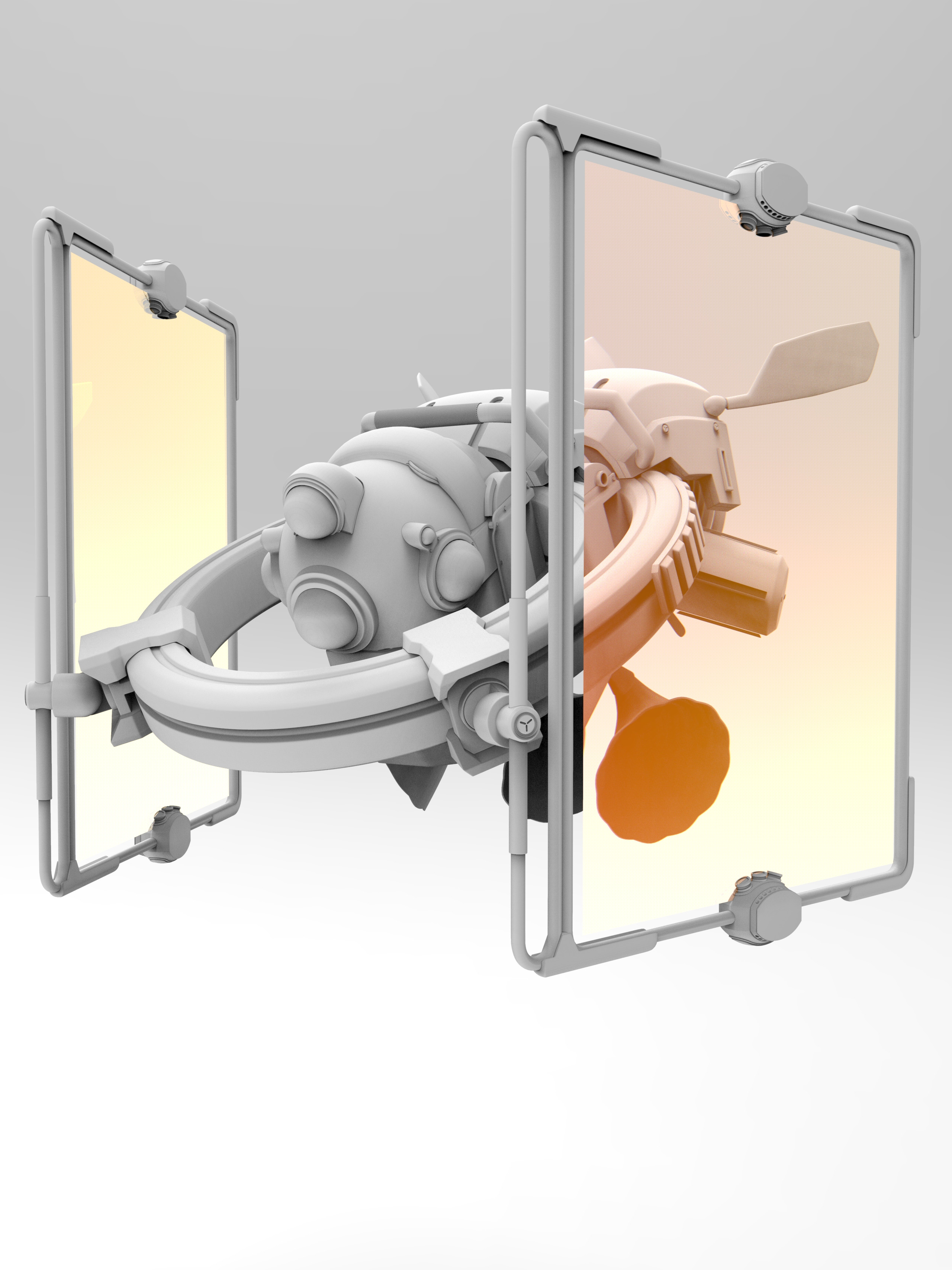 Ad Drone High Poly Front Left
