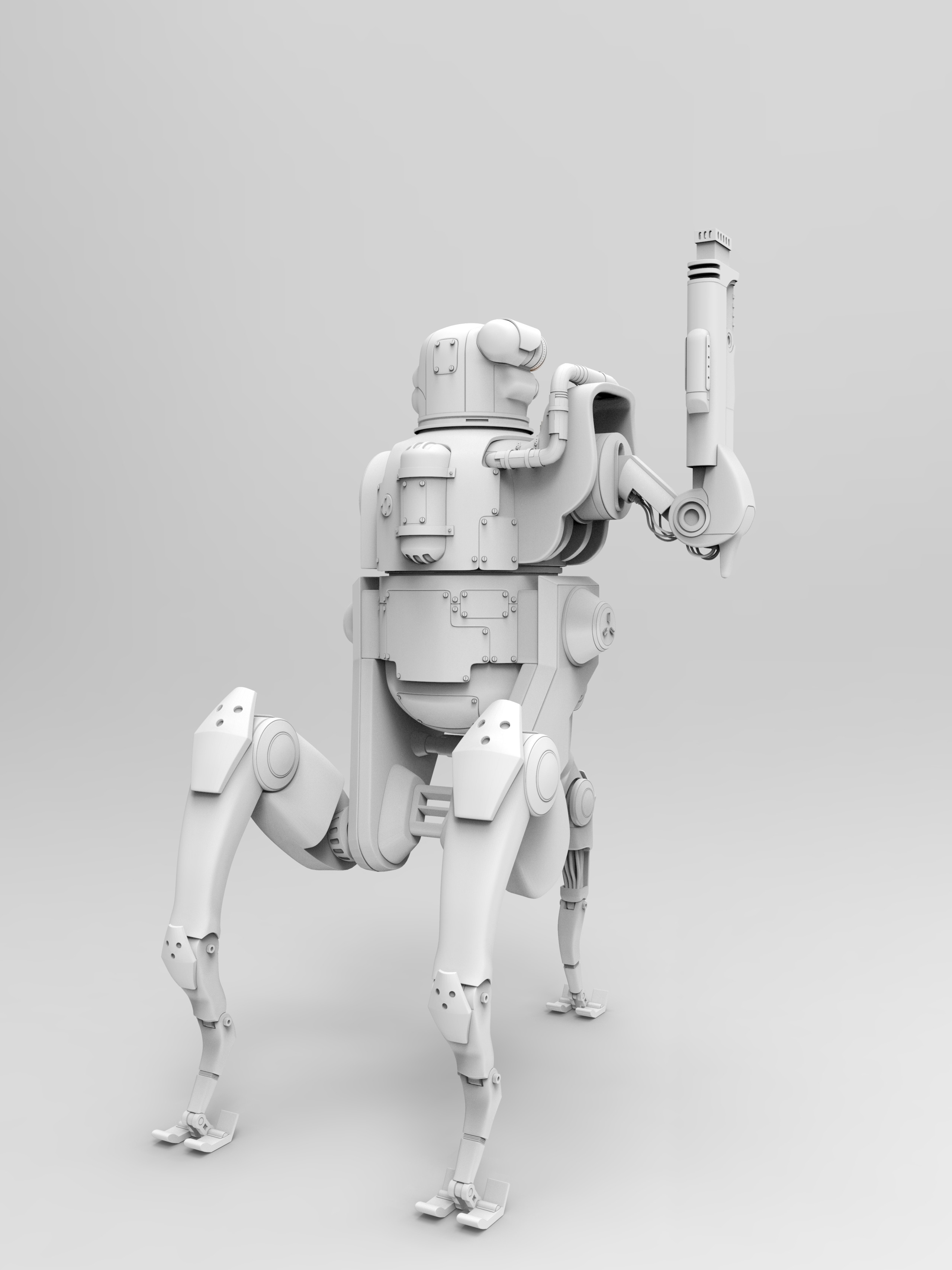 Sentry Auto-Mechanical High Poly Rear Right