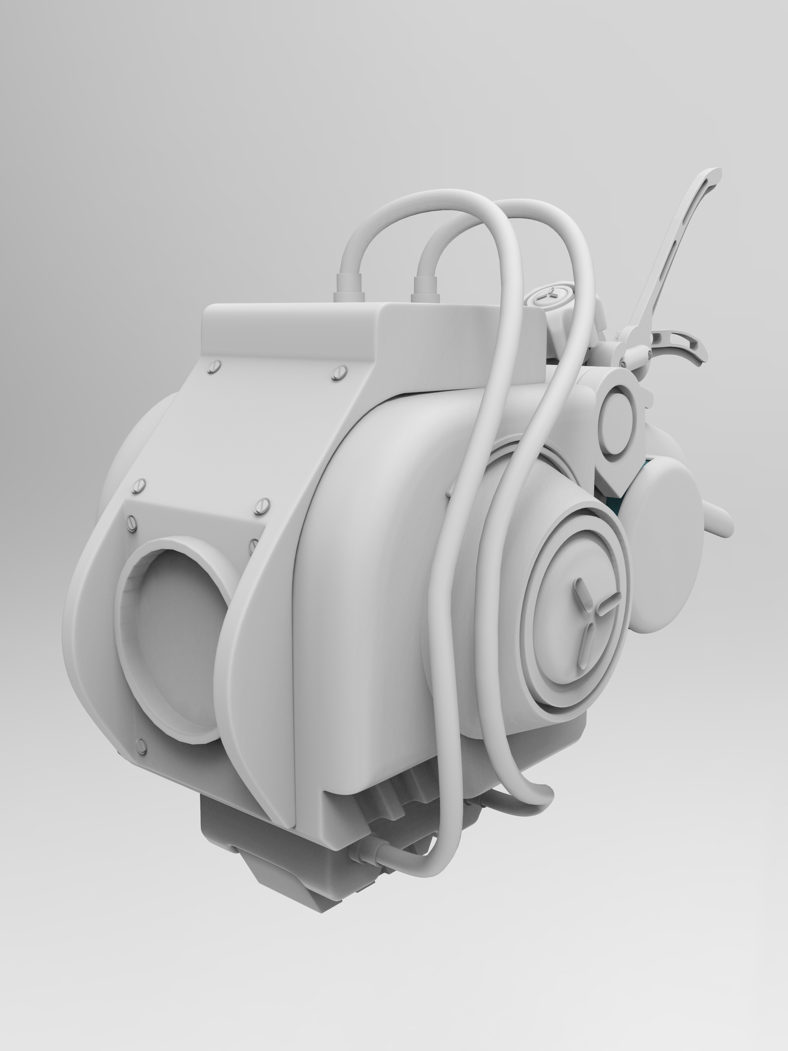 Medical Auto-Mechanical High Poly Arm Variant Rear Right
