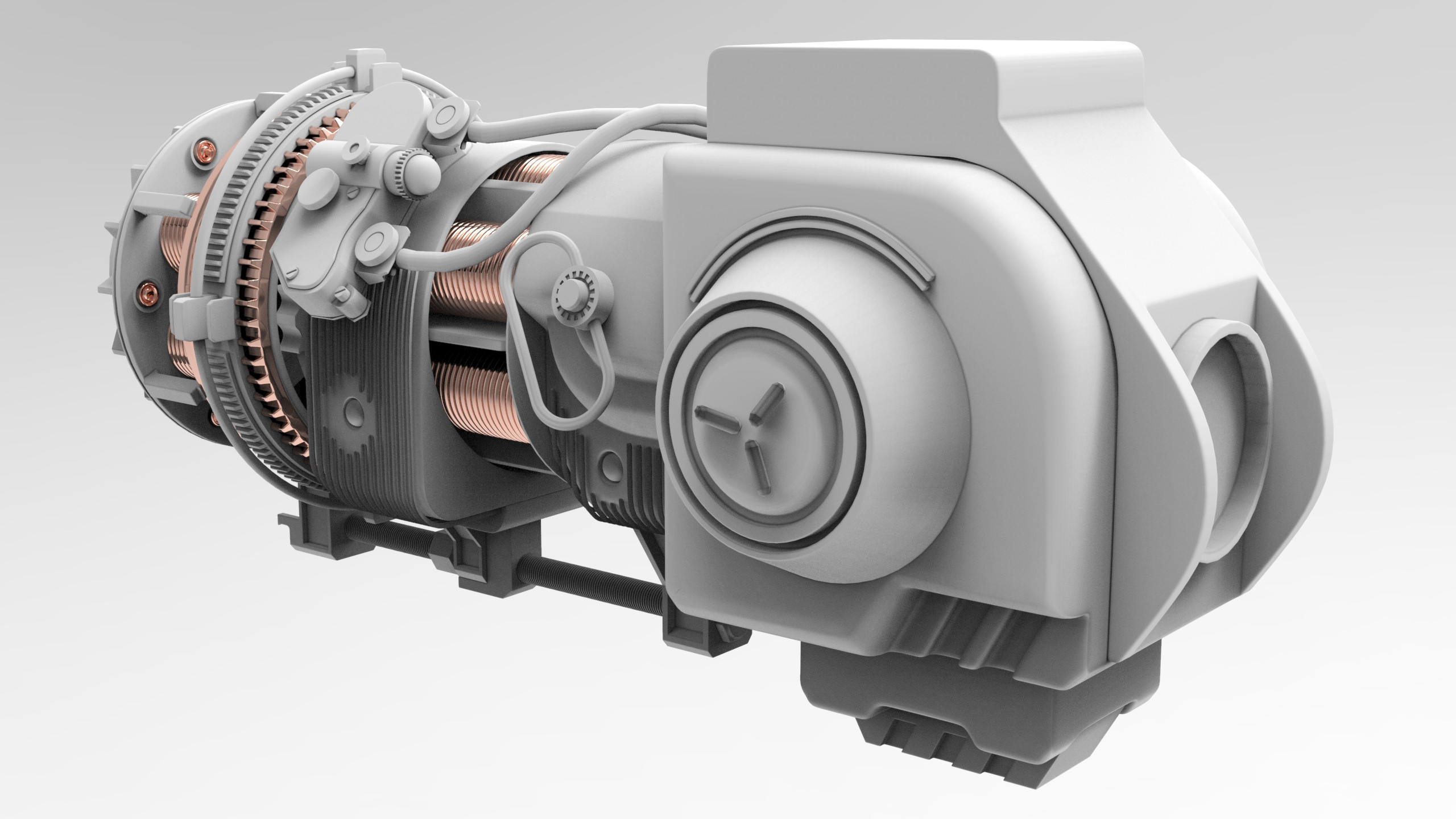 Liberation &amp; S.A.M Auto-Mechanical Variation High Poly Cannon Rear Left