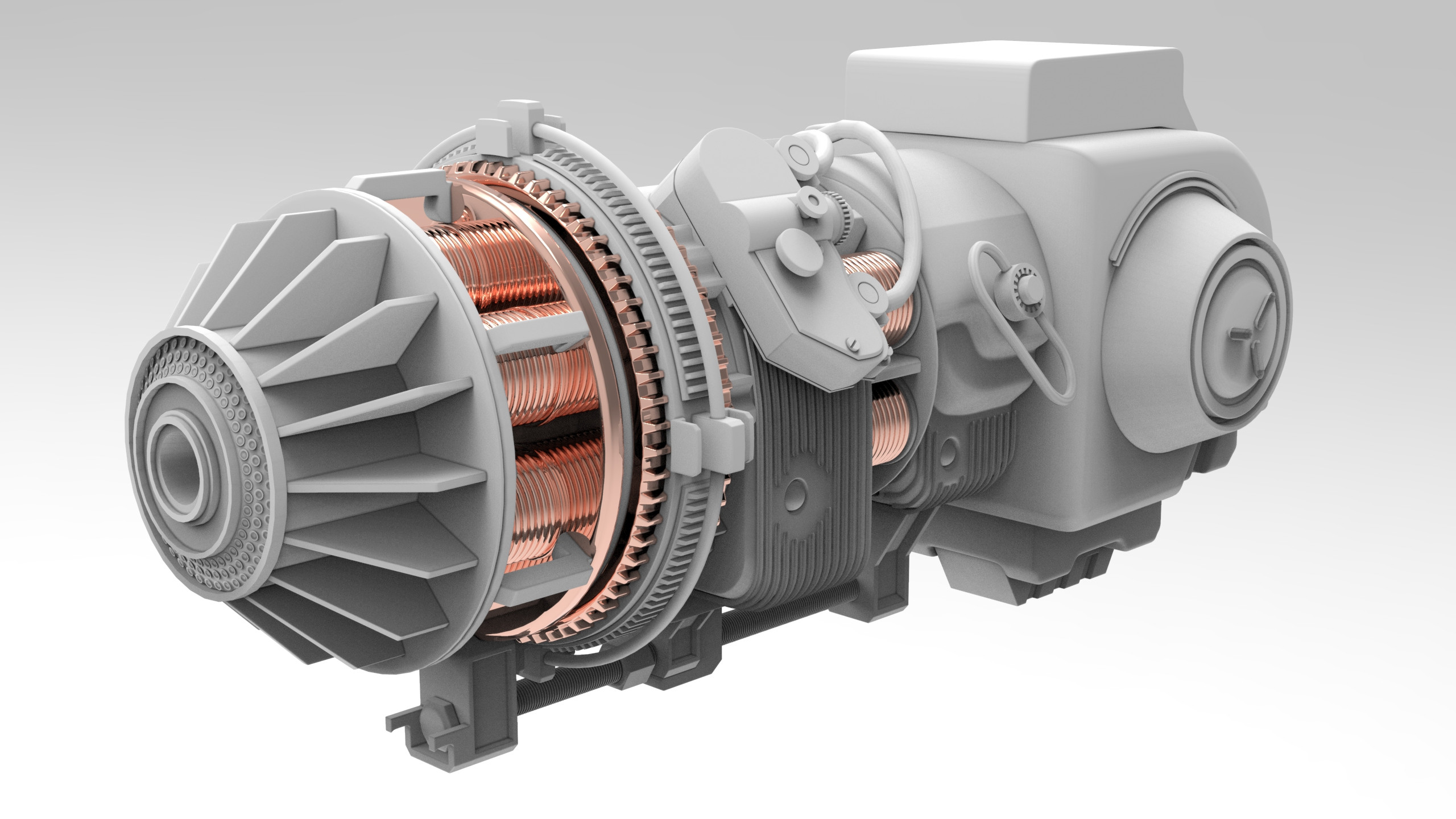 Liberation &amp; S.A.M Auto-Mechanical Variation High Poly Cannon Front Left