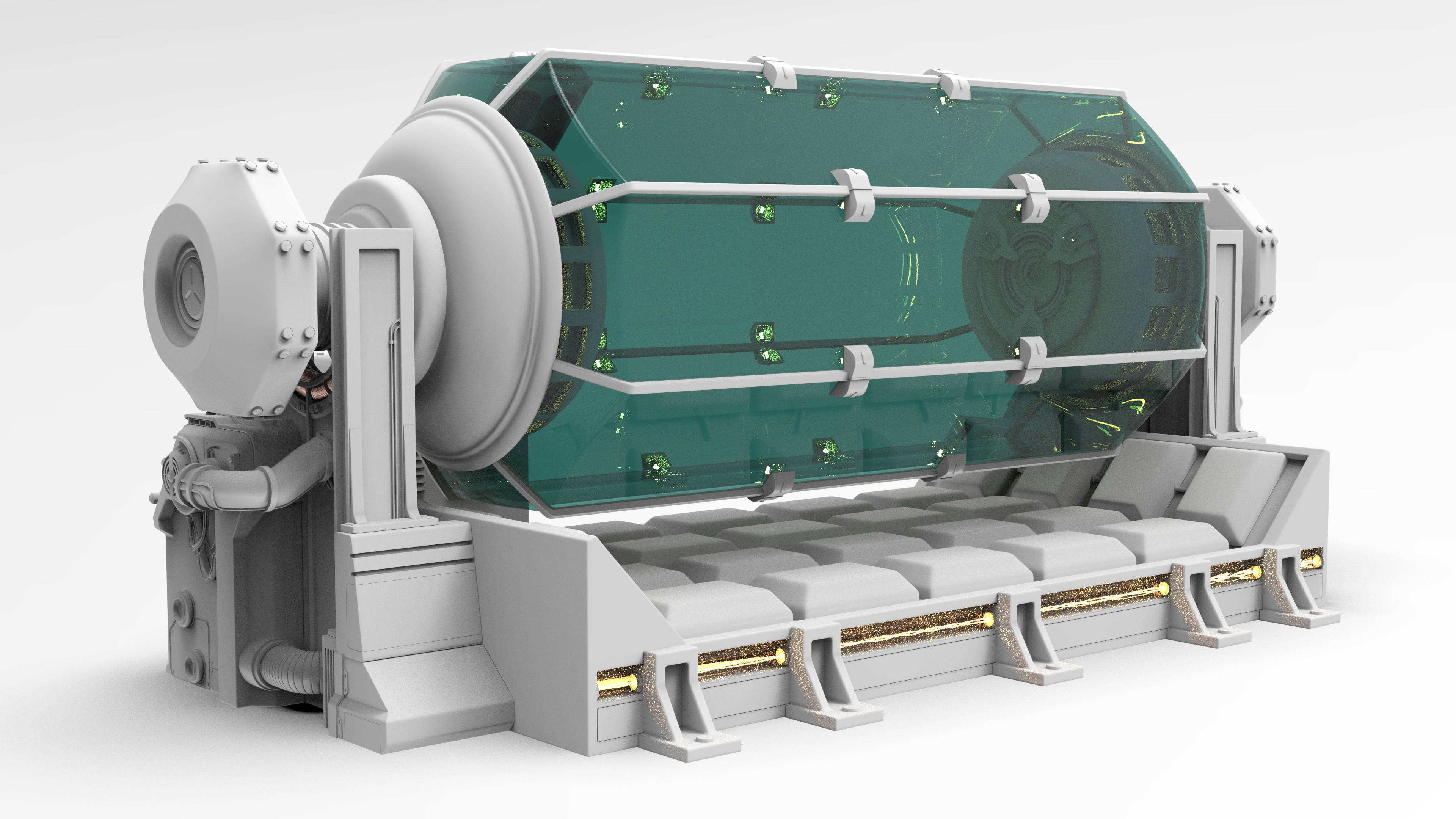 Lab Tank High Poly Rear Left
