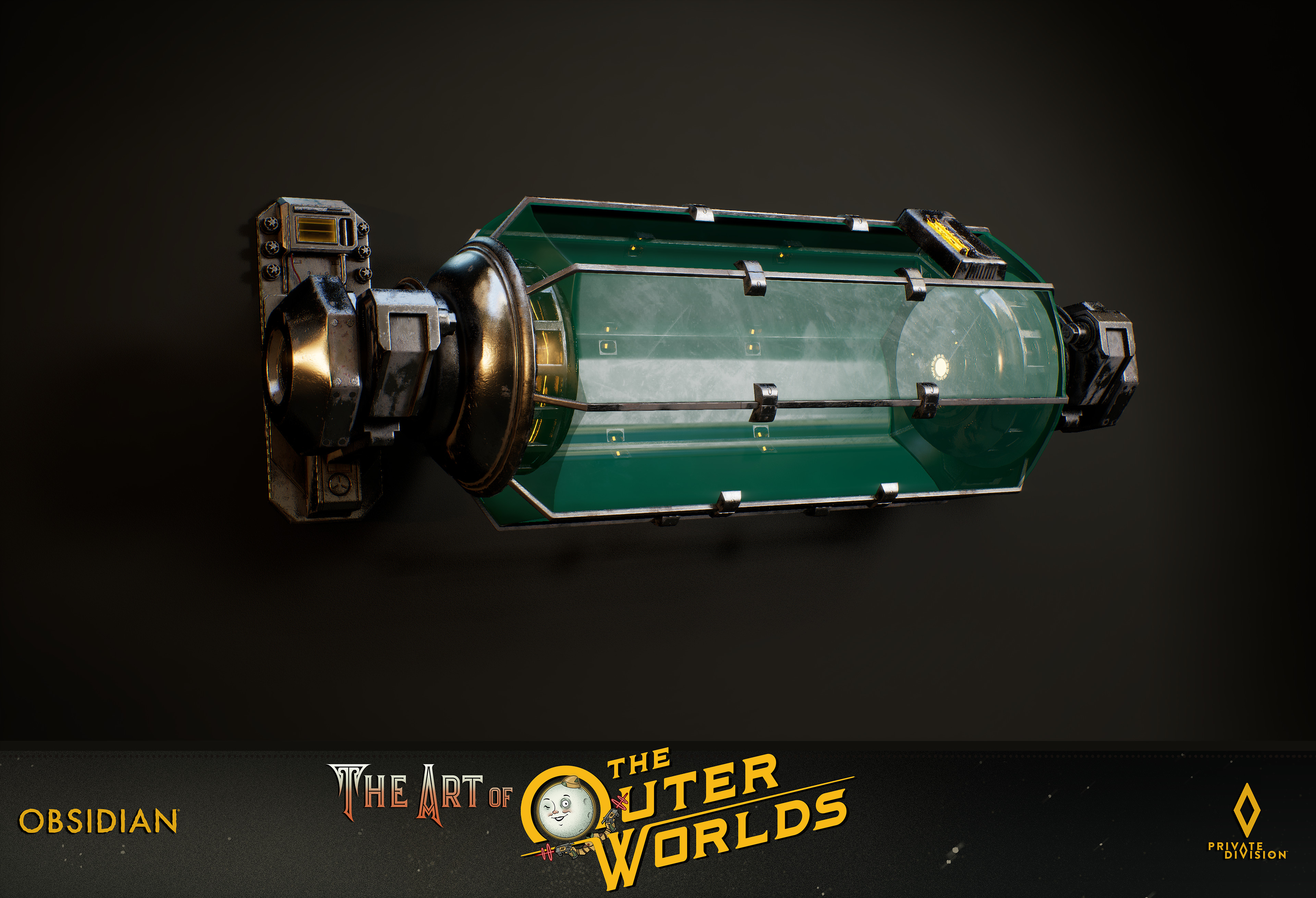 Laboratory Experiment Tank mounted on wall clamps