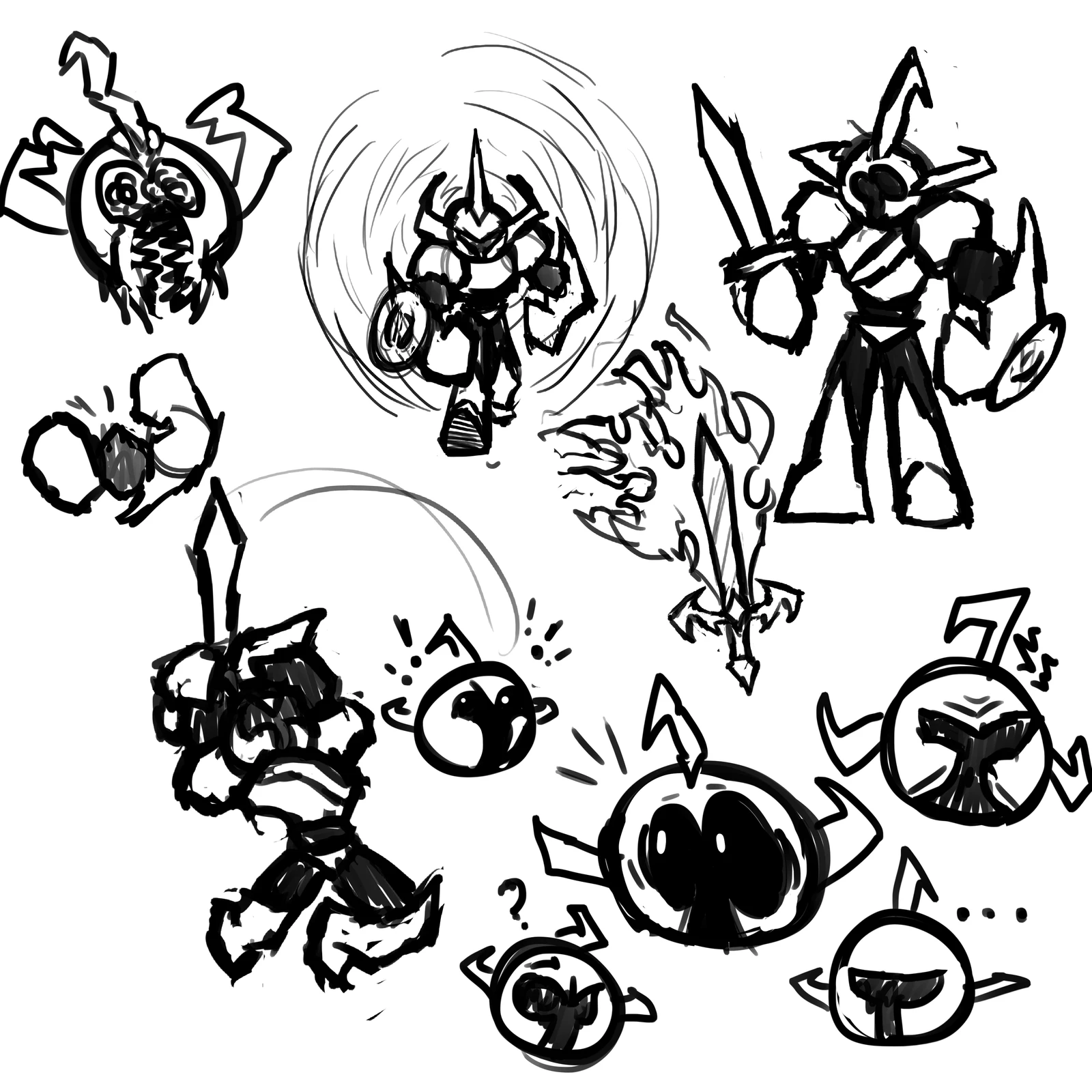 Knight Guy doodles