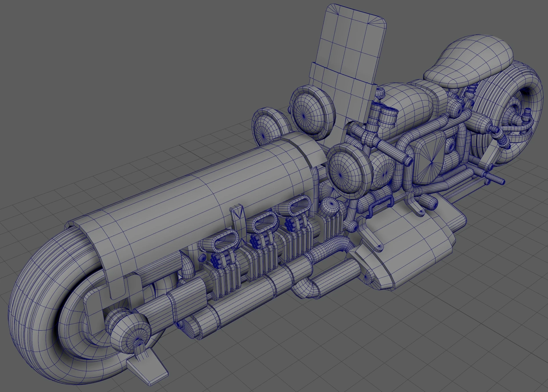 Steampunk Motorcycle - Vehicle Concept
