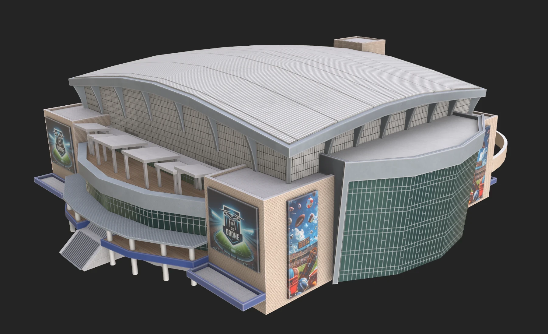 Stadium Building - Realtime Environment Asset
