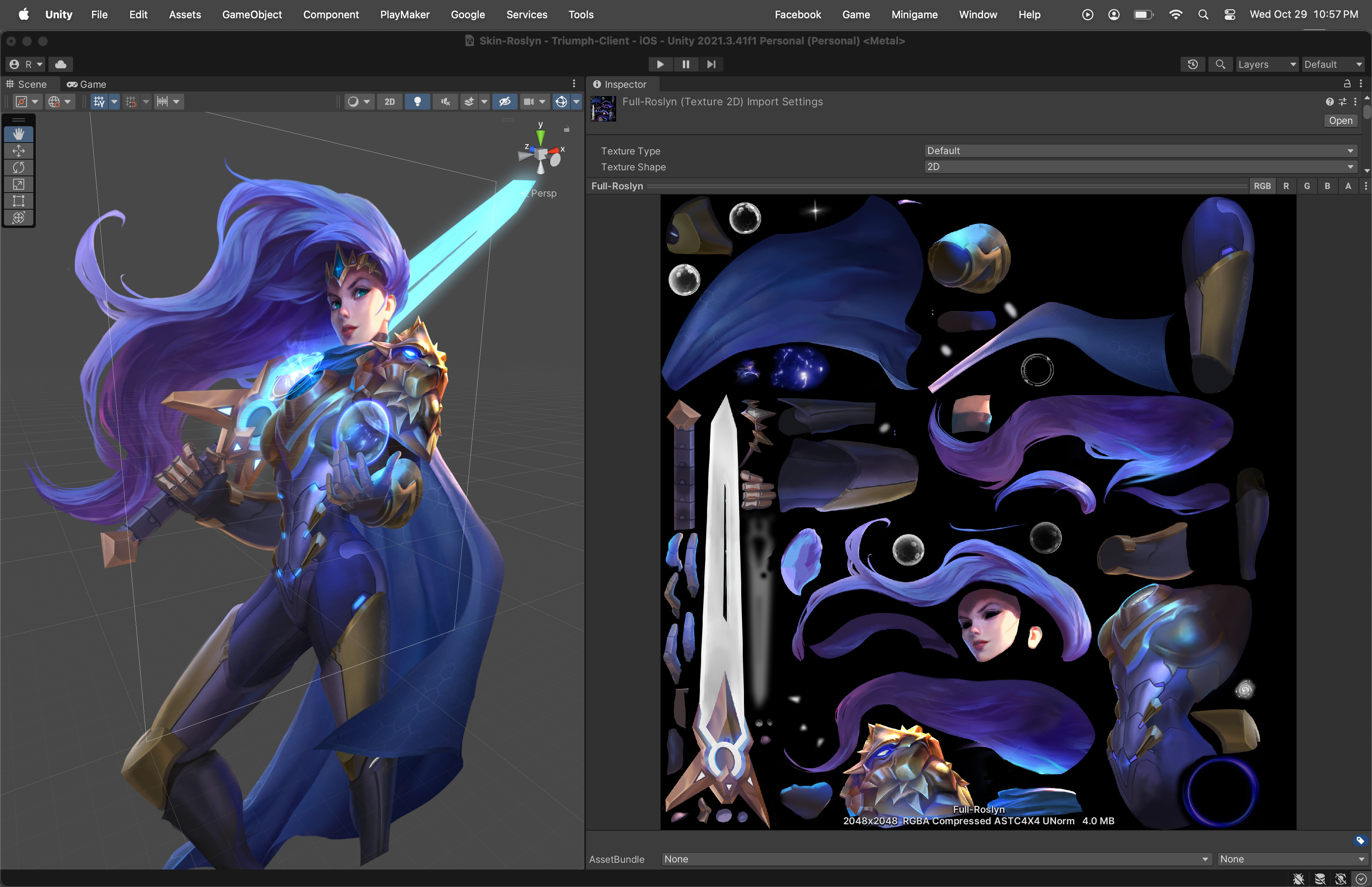 A view of the shared sprites in the shared atlas.