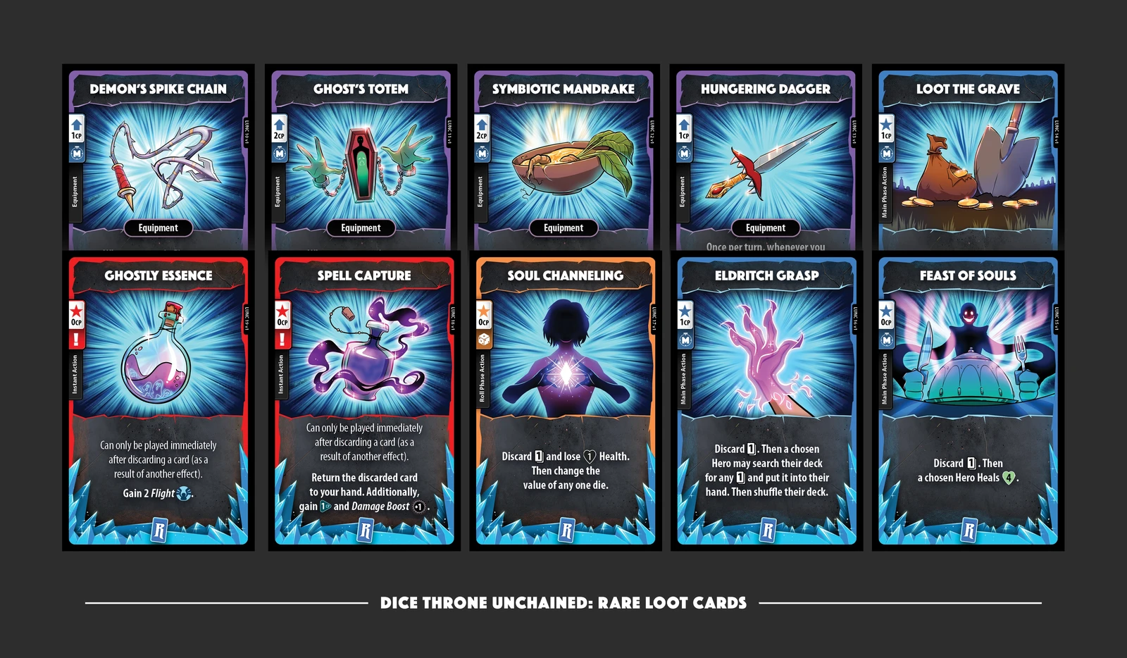 Dice Throne Unchained: Rare Loot Cards