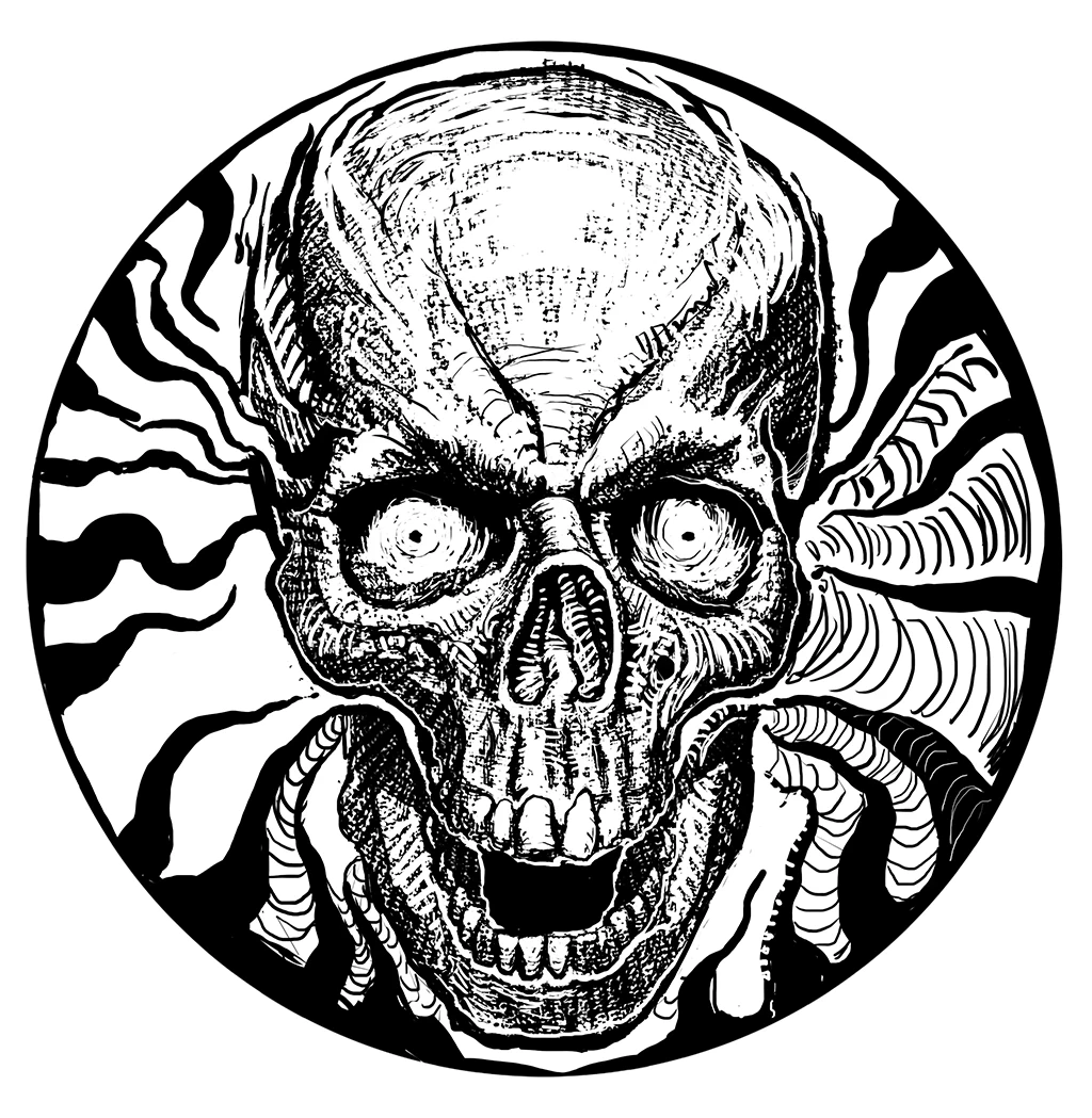 initial rough digital drawing