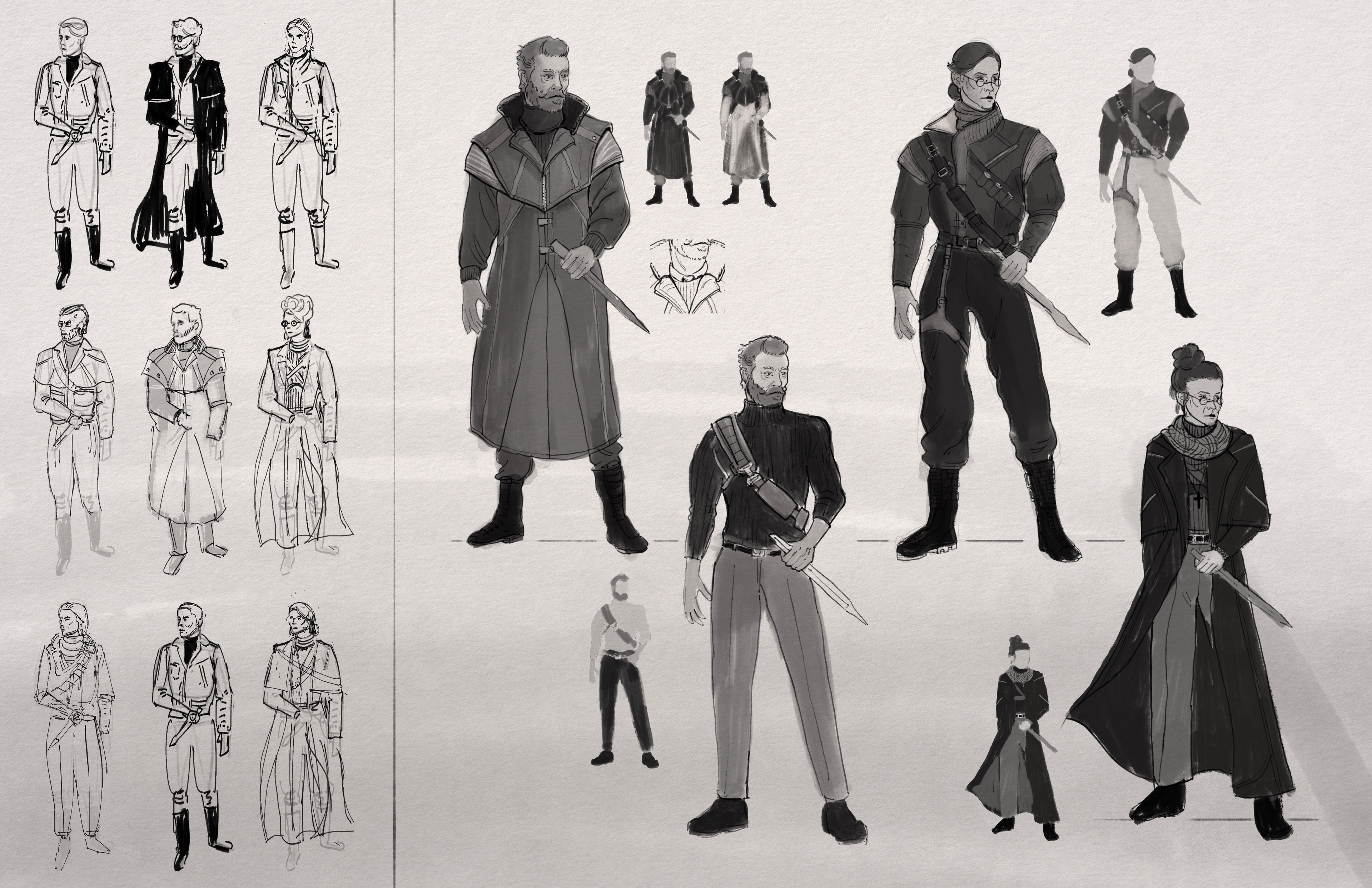 Van Helsing Sketches