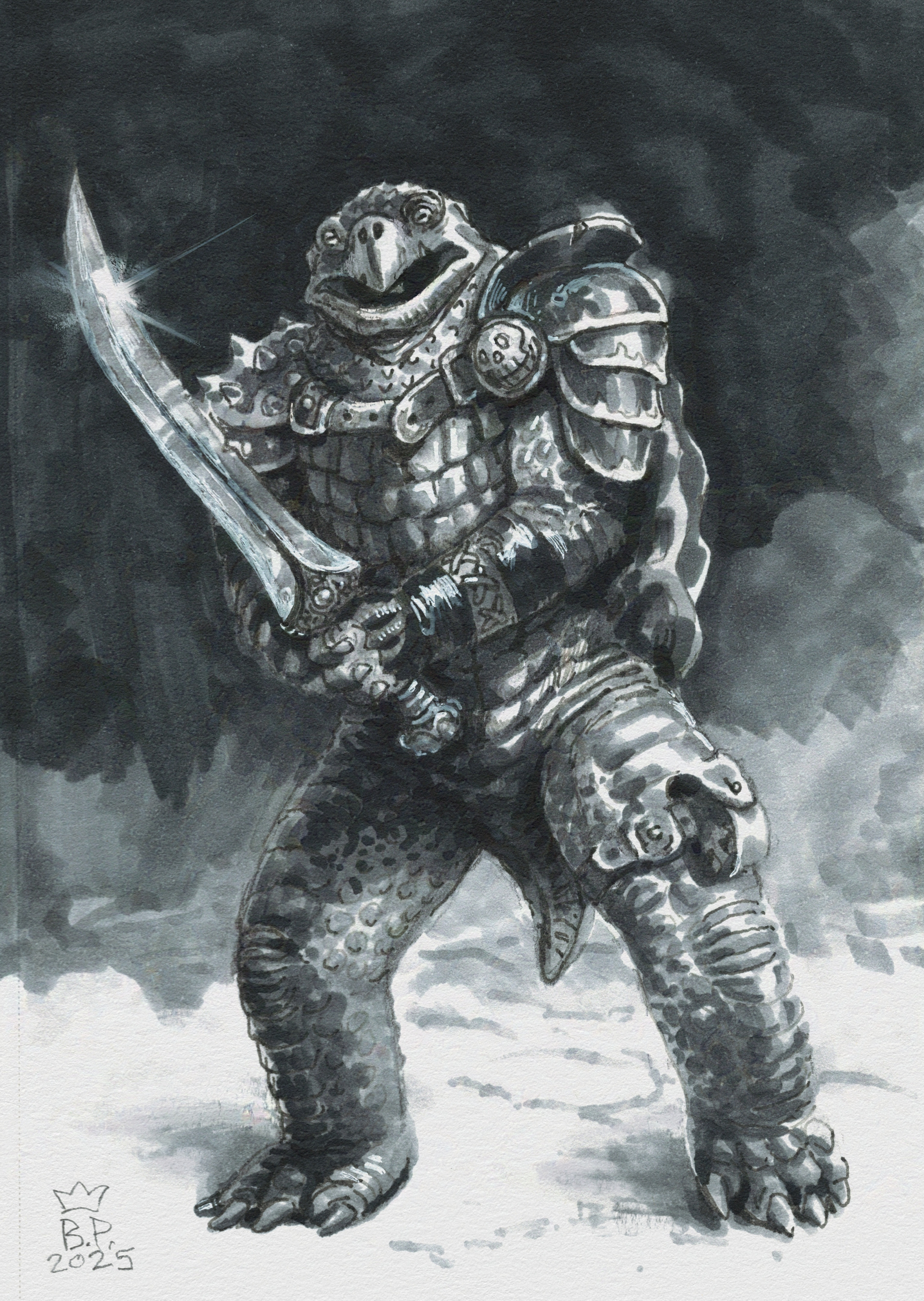 Turtle Fighter sketch, 2025