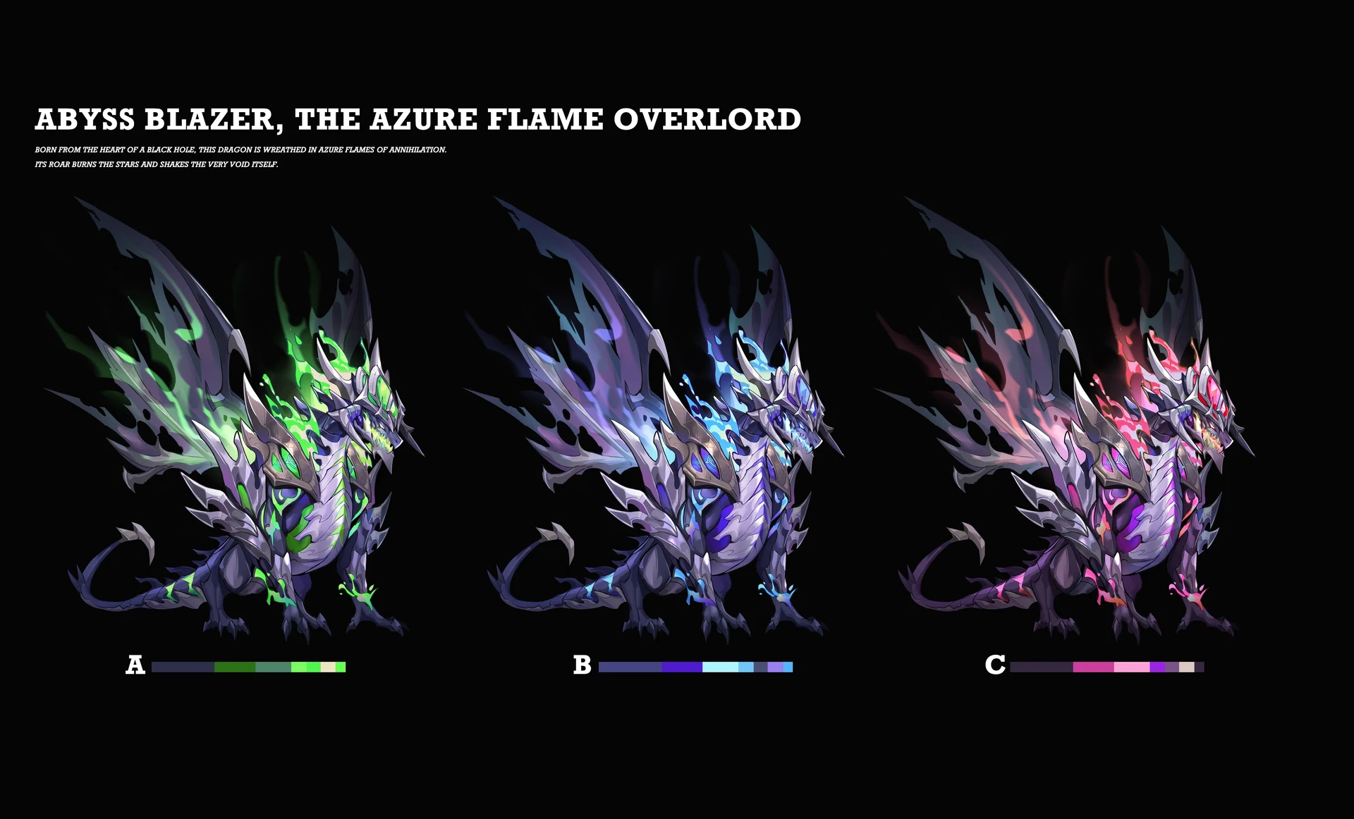 ArtStation - Abyss Blazer, the Azure Flame Overlord