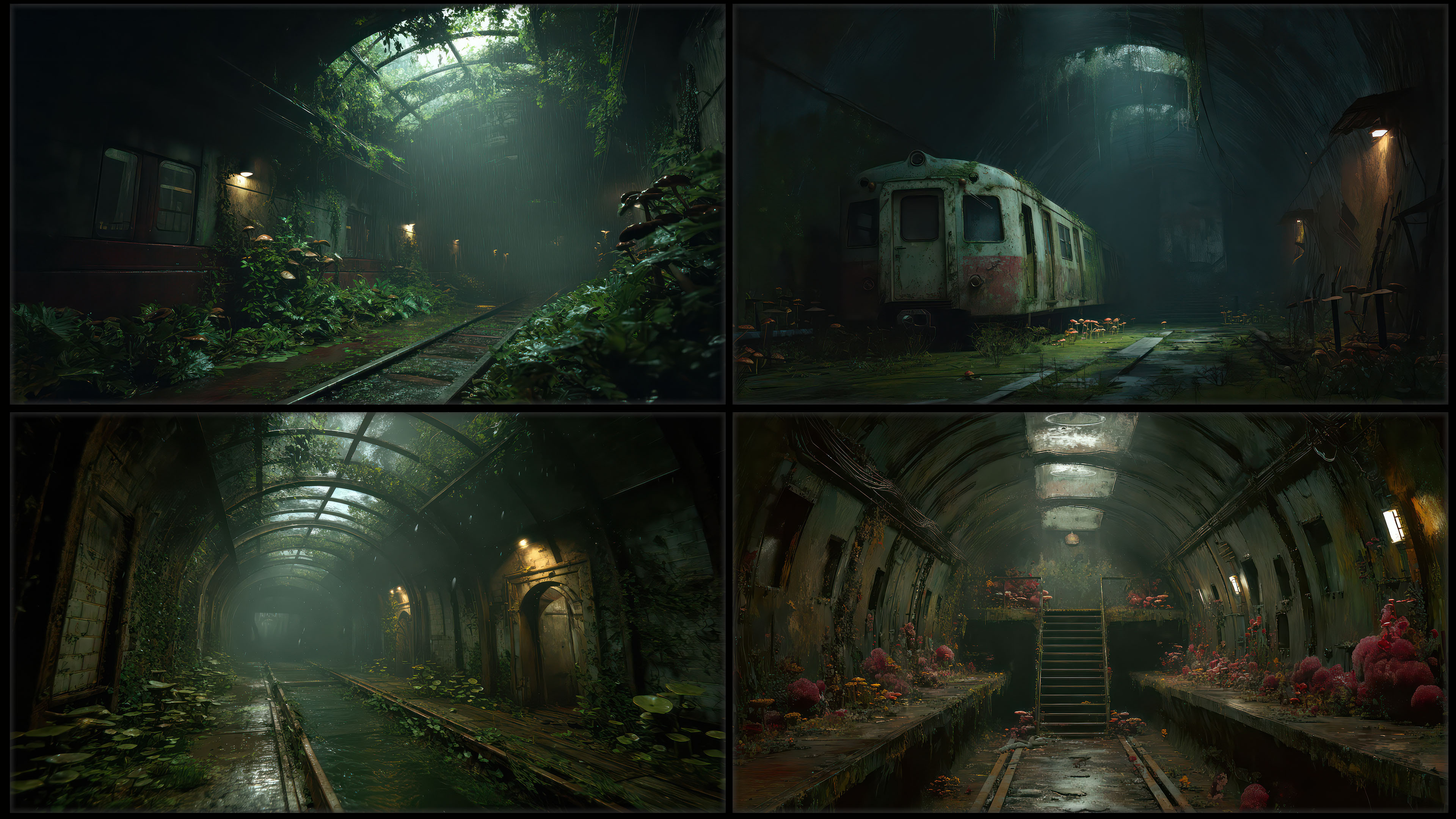 240 Post Apocalyptic Underground Station - Environment Concept Reference Image Pack v.491 |4K|
https://www.artstation.com/a/50993451