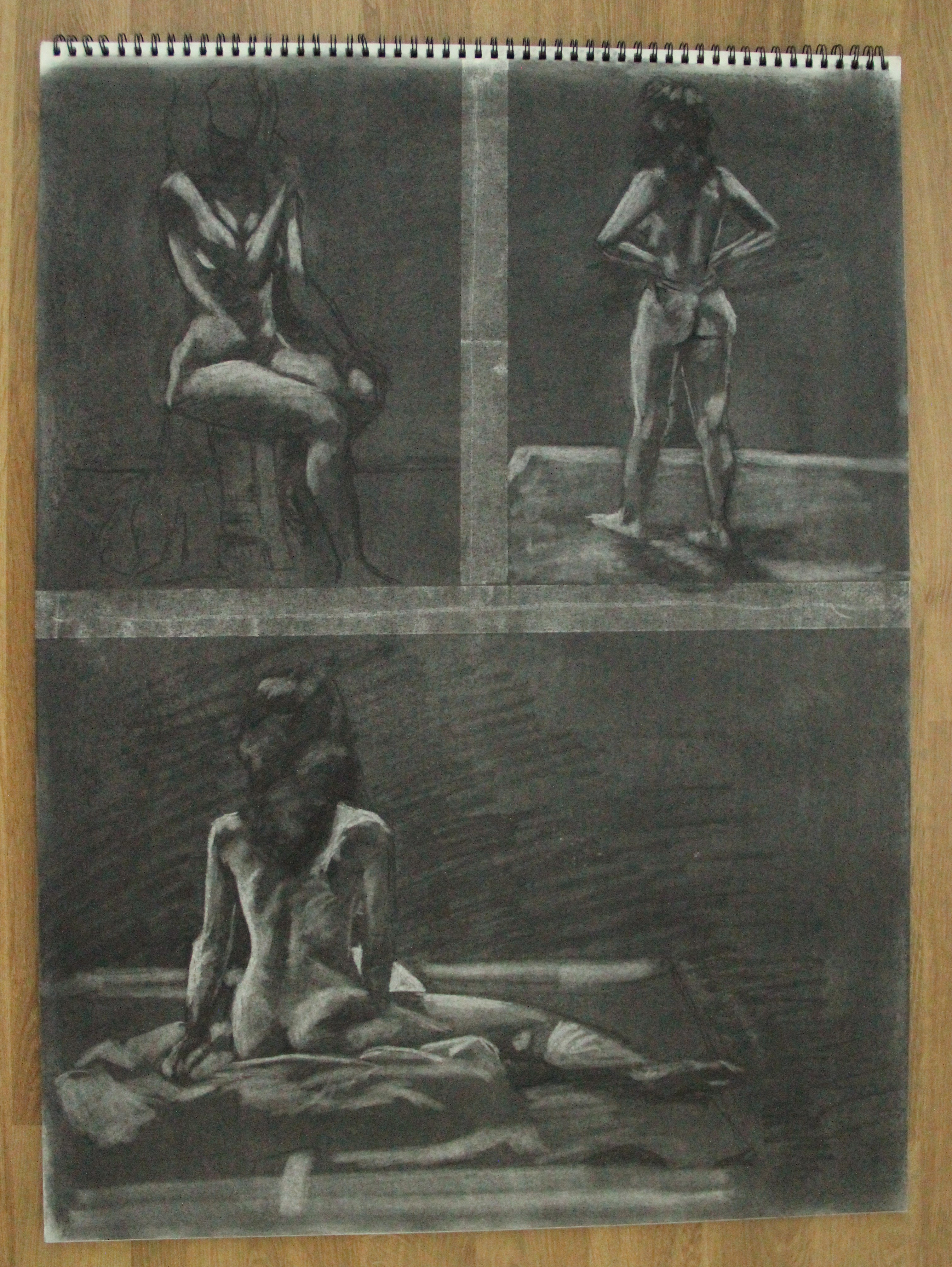 18 x 24 in, charcoal