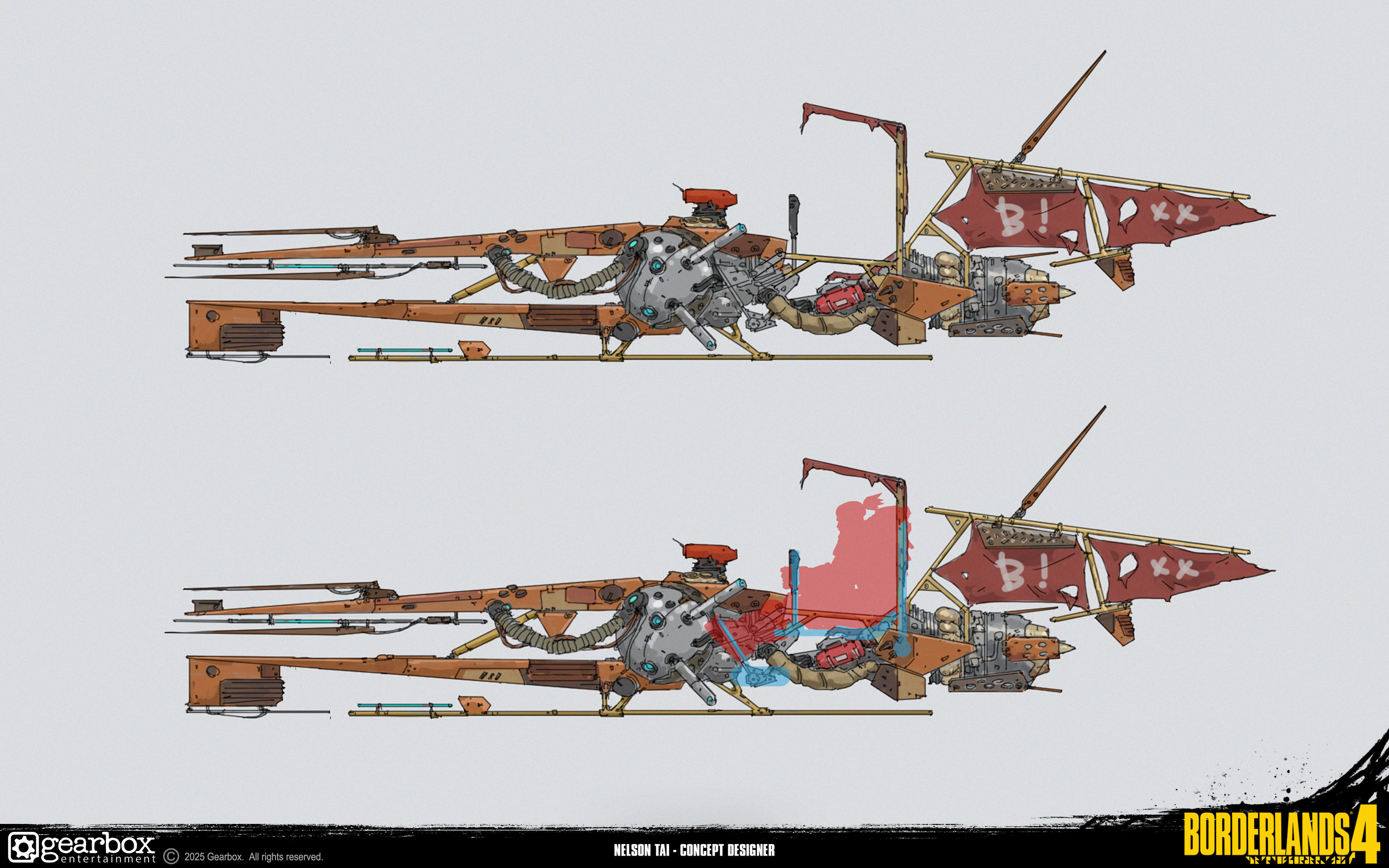 Early exploration sketches