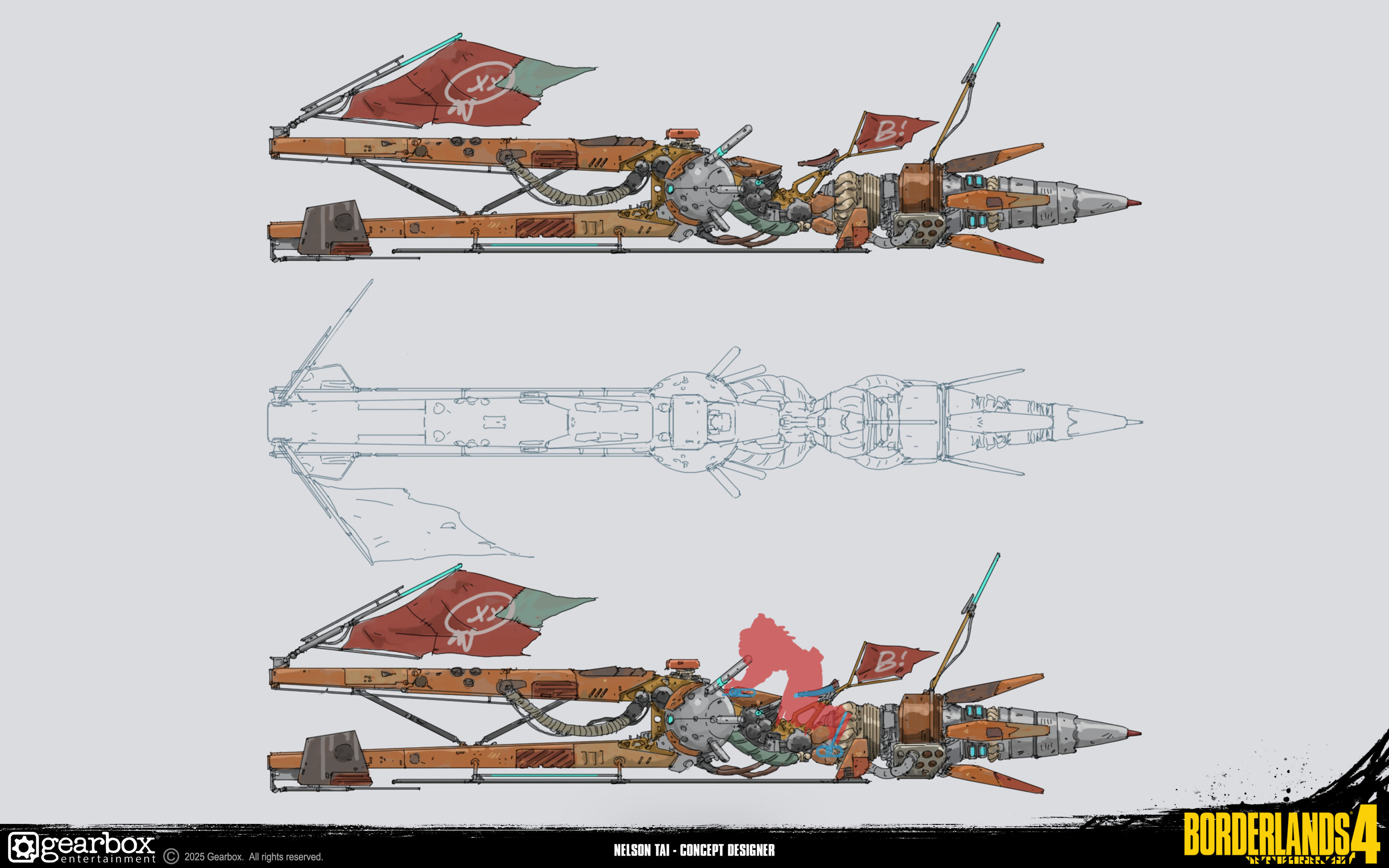 Early exploration sketches