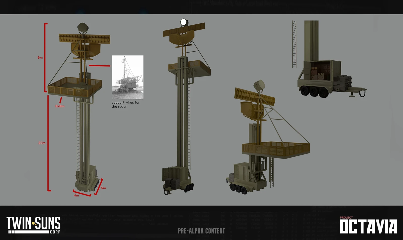 Sniper tower idea. Also functions as a portable storage unit and a satellite.