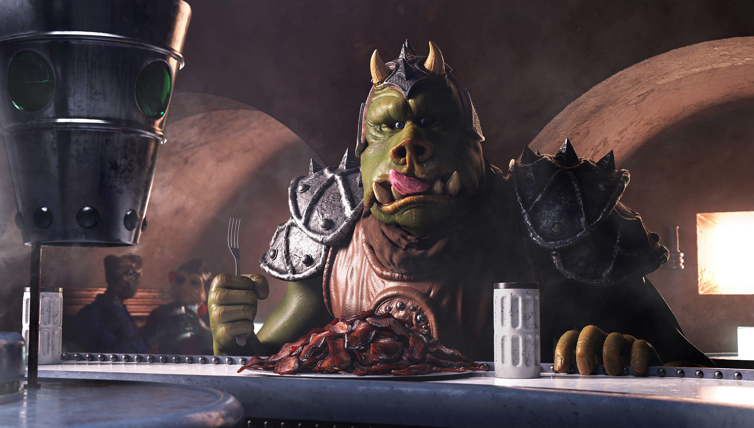 breakfast at Mos Eisley Cantina 