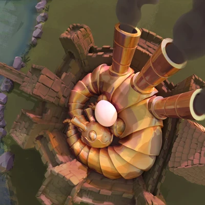 Sleeping Mechanical Dragon