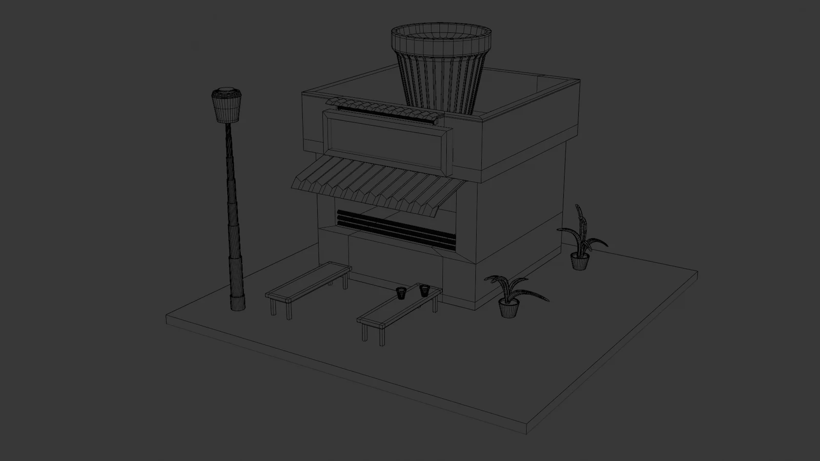 Viewport shading : Wireframe