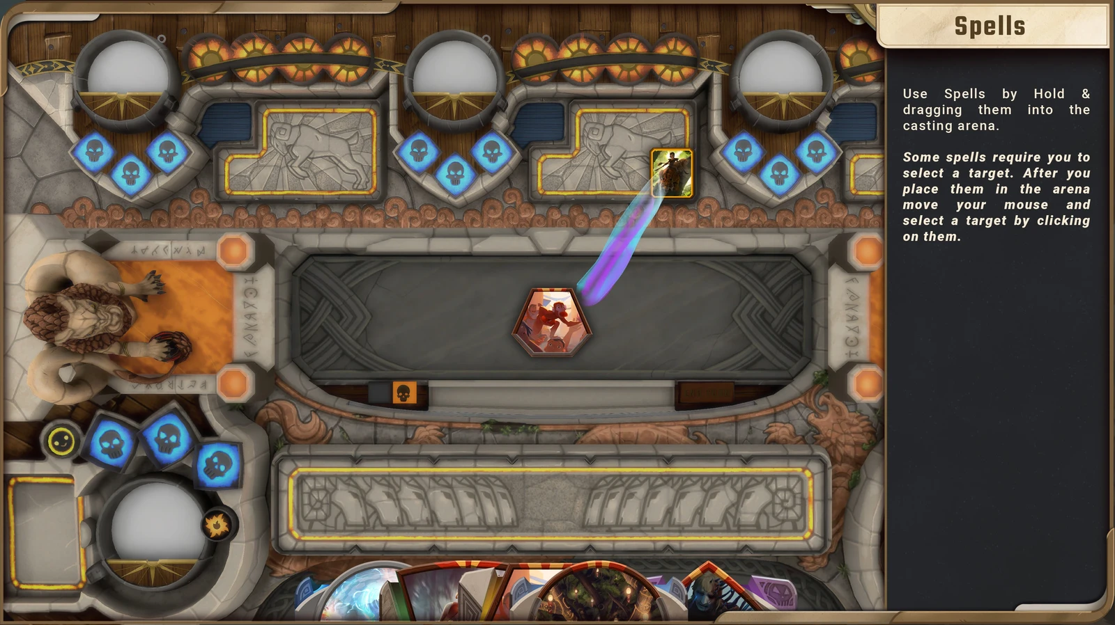Example from the in-game tutorial